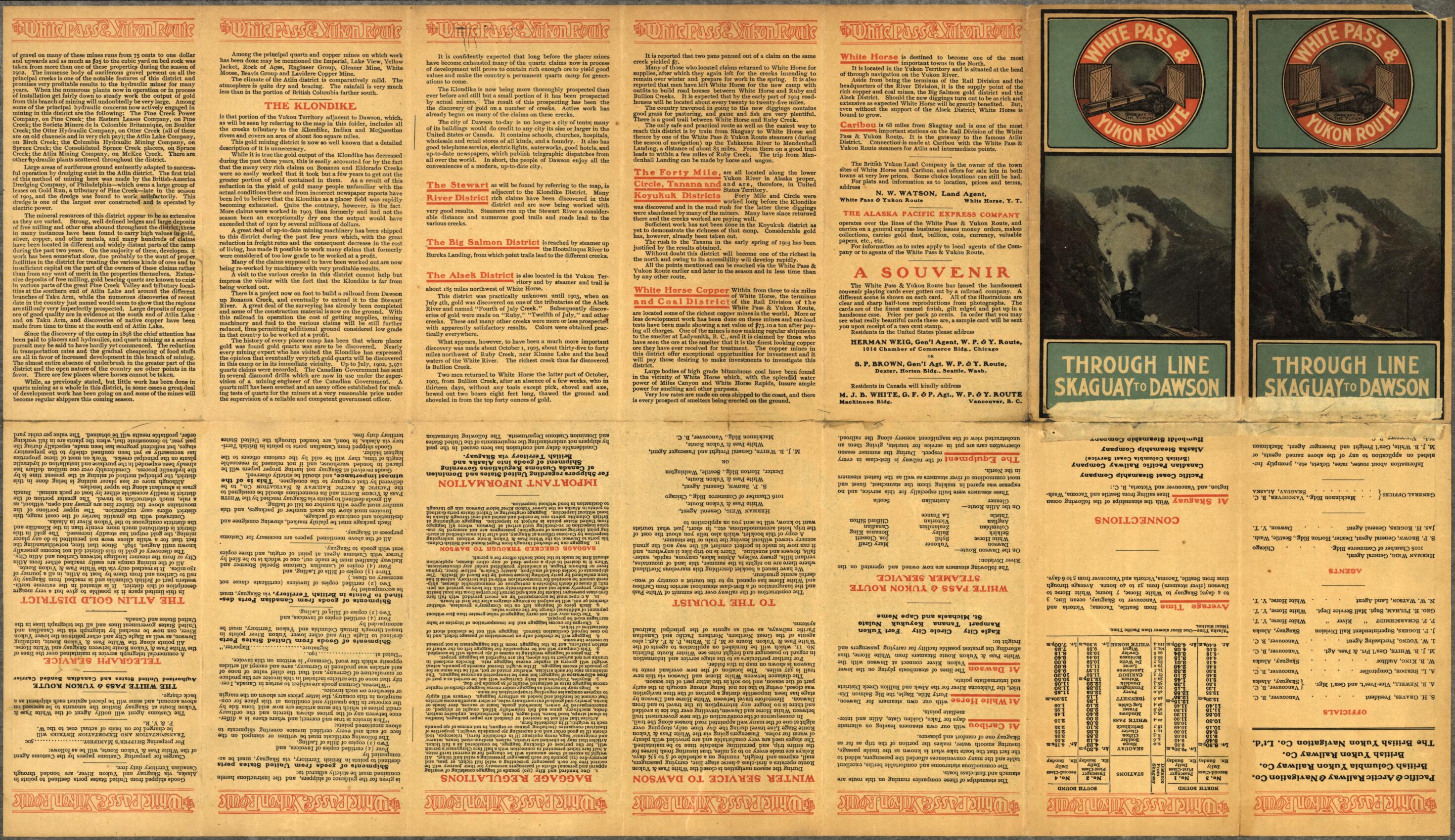 This old map of Map of Alaska, Yukon Territory and British Columbia Showing Connections of the White Pass and Yukon Route from 1904 was created by Marsh & Grant Co in 1904