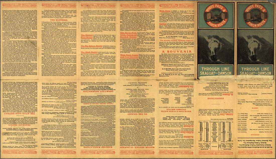 This old map of Map of Alaska, Yukon Territory and British Columbia Showing Connections of the White Pass and Yukon Route from 1904 was created by Marsh & Grant Co in 1904