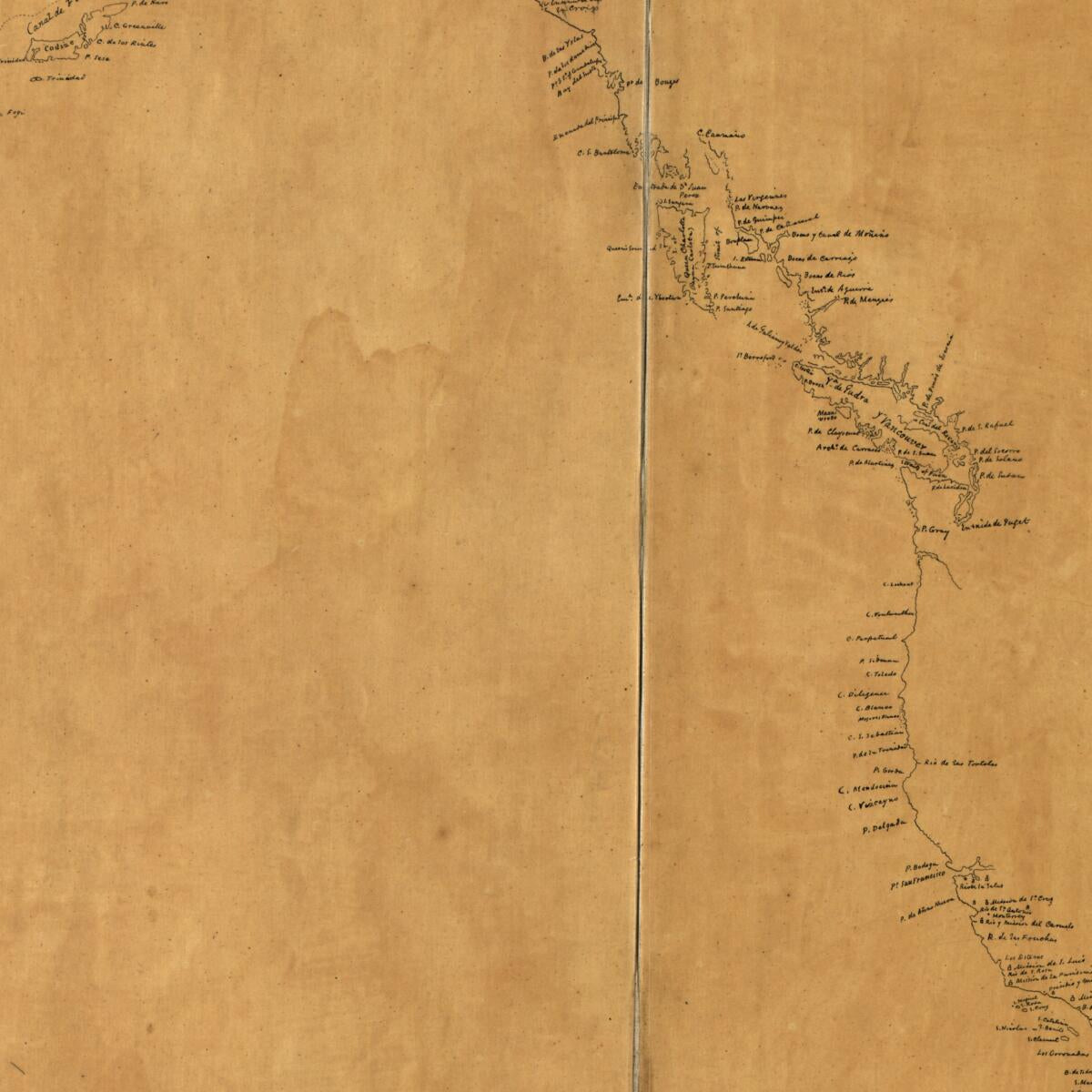 This old map of Carta De Los Descrubrimientos Hechos En La Costa N.O. De La America Septentrional from 1792 was created by Juan De La Bodega Y Cuadra in 1792