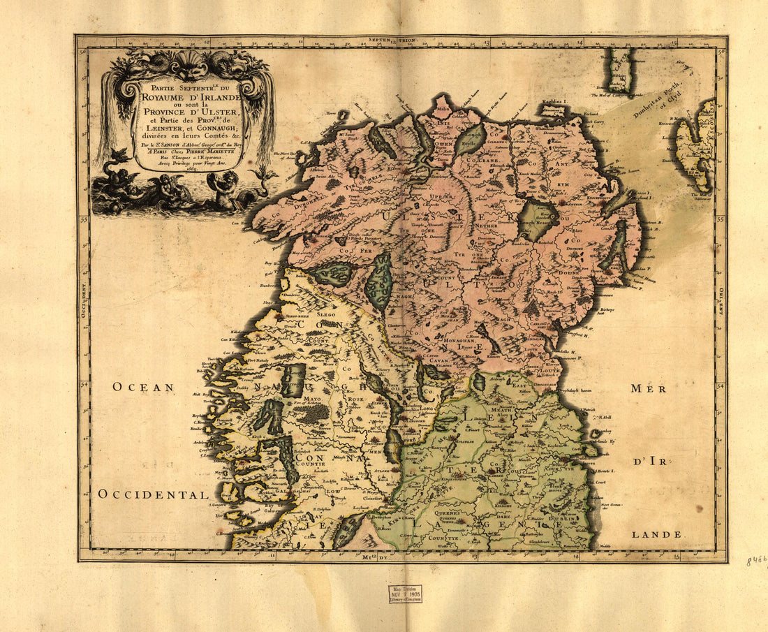 This old map of Partie Septentr, Le Du Royaume D&