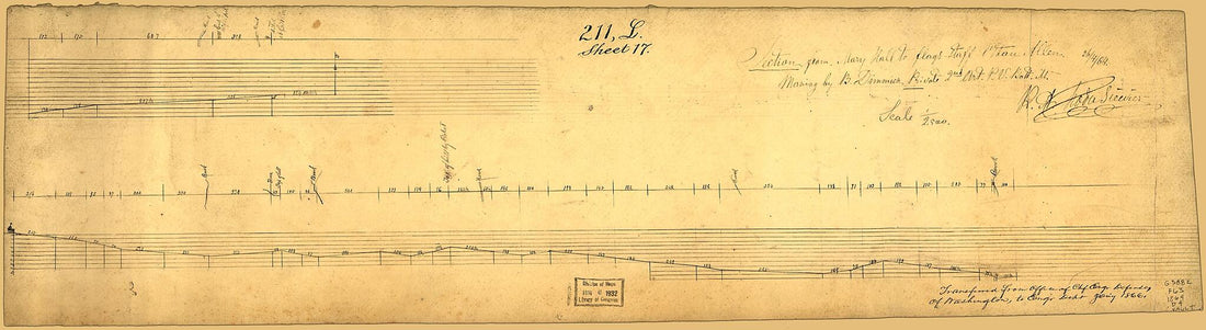 This old map of Staff Ethan Allen from 1864 was created by B. Dimmick, R. A. Hodasevich, United States. War Department. Corps of Engineers in 1864