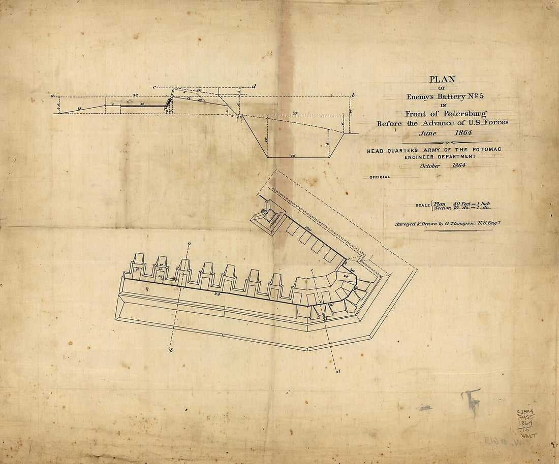 This old map of Plan of Enemy&