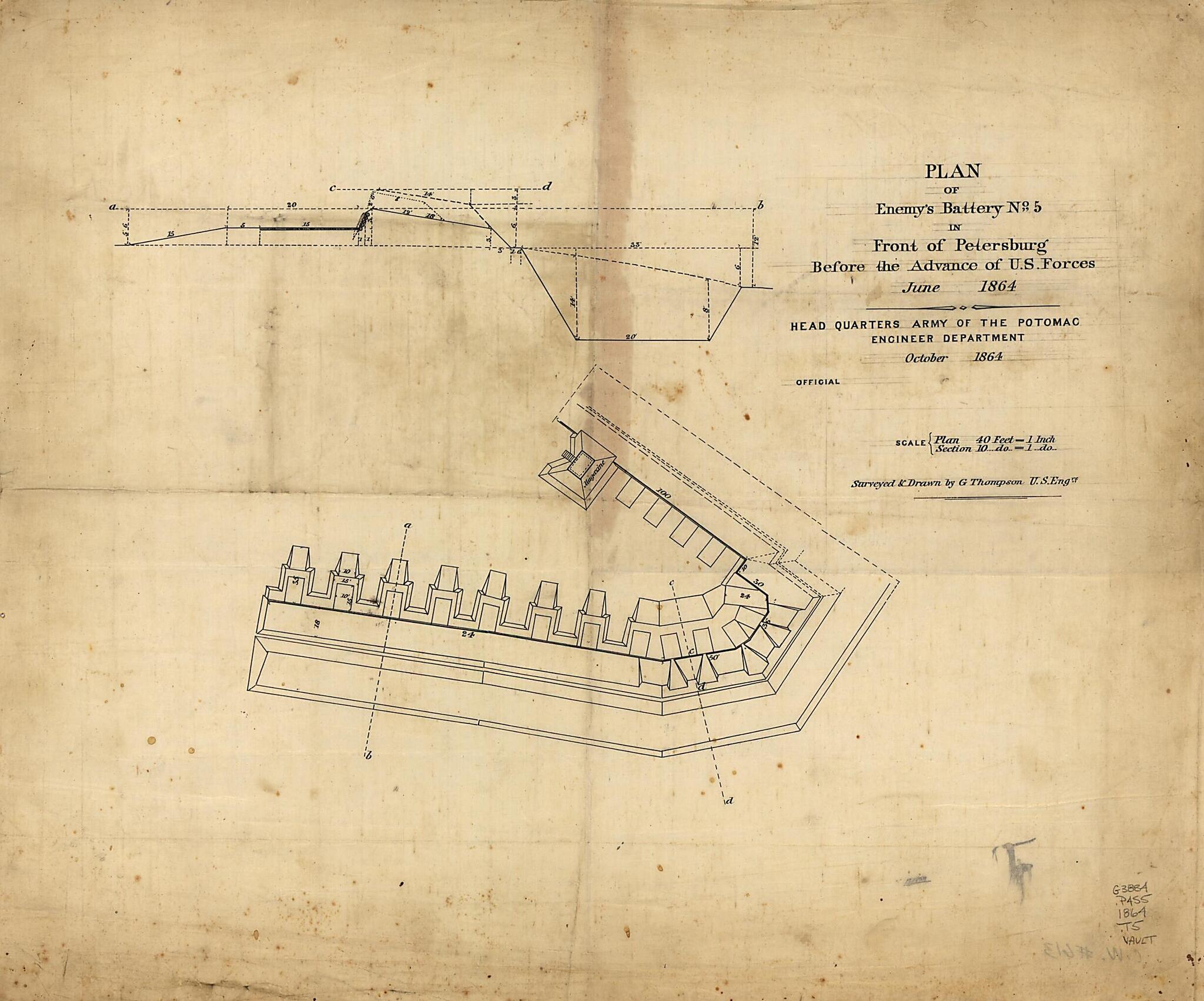 This old map of Plan of Enemy&