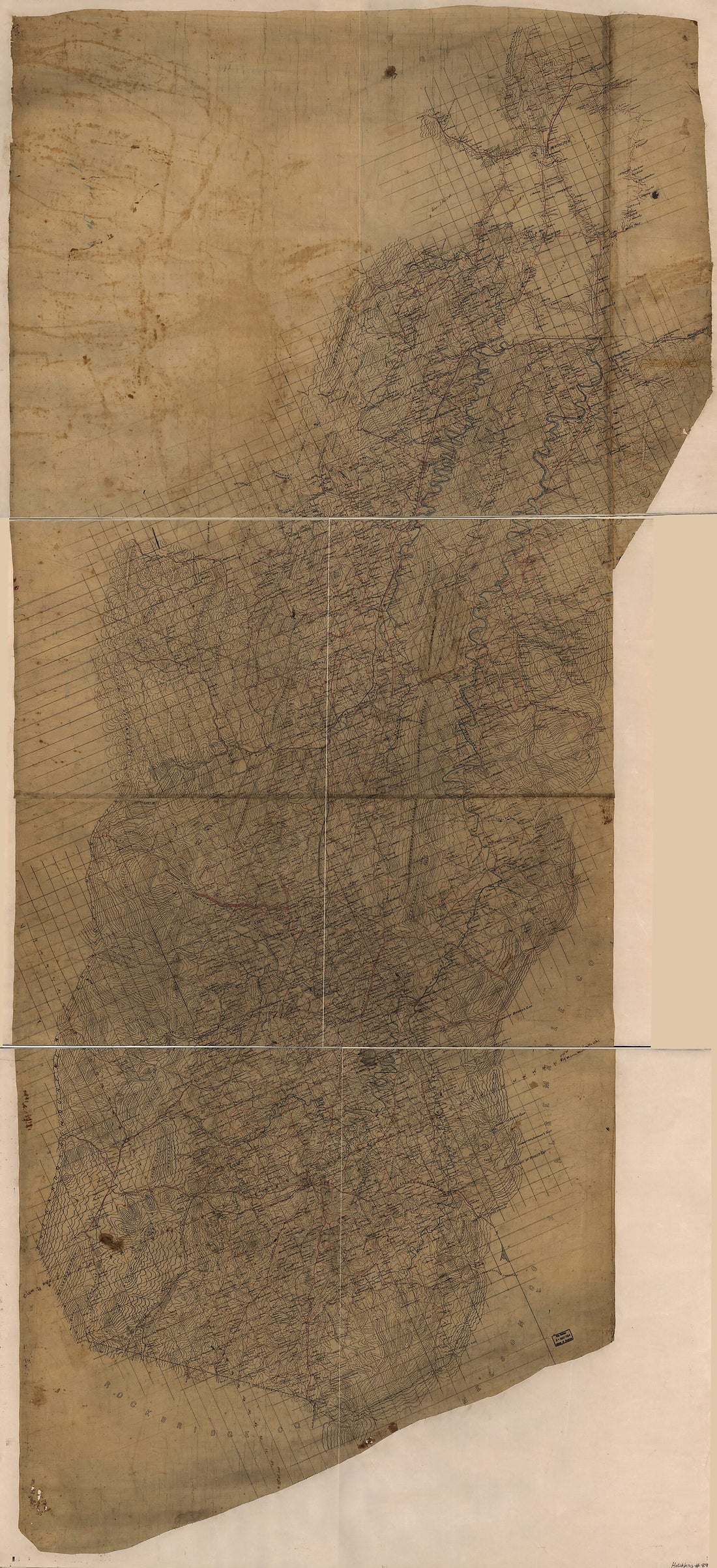 This old map of Map of the Shenandoah Valley from 1862 was created by Jedediah Hotchkiss in 1862