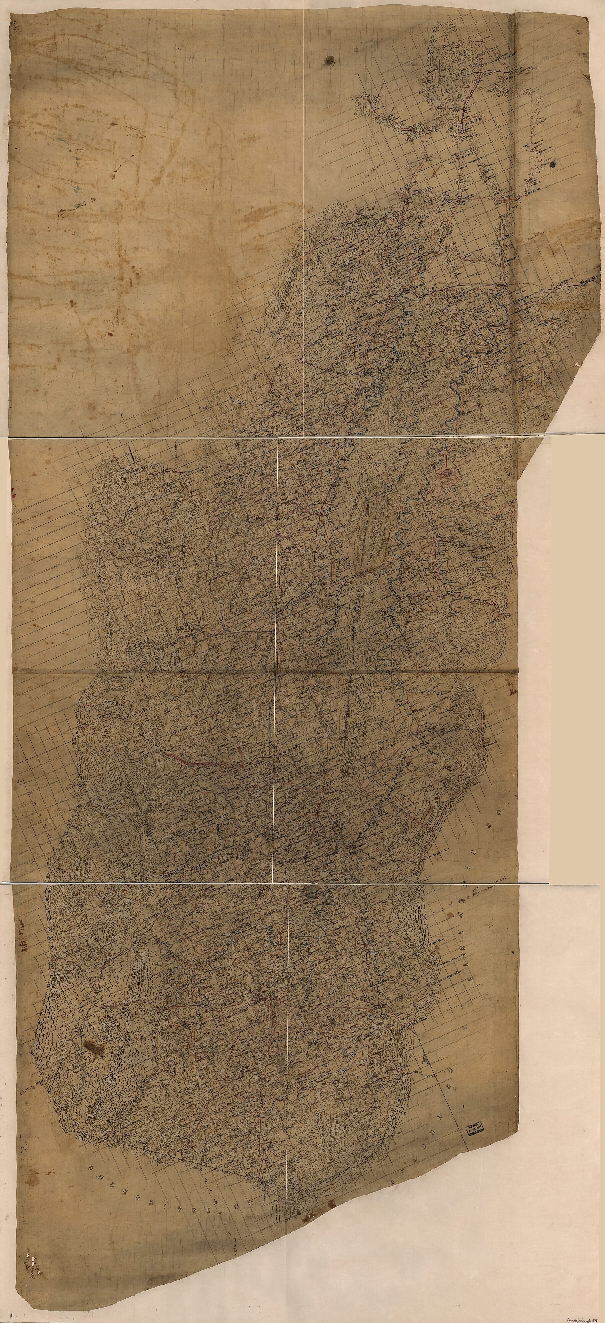 This old map of Map of the Shenandoah Valley from 1862 was created by Jedediah Hotchkiss in 1862