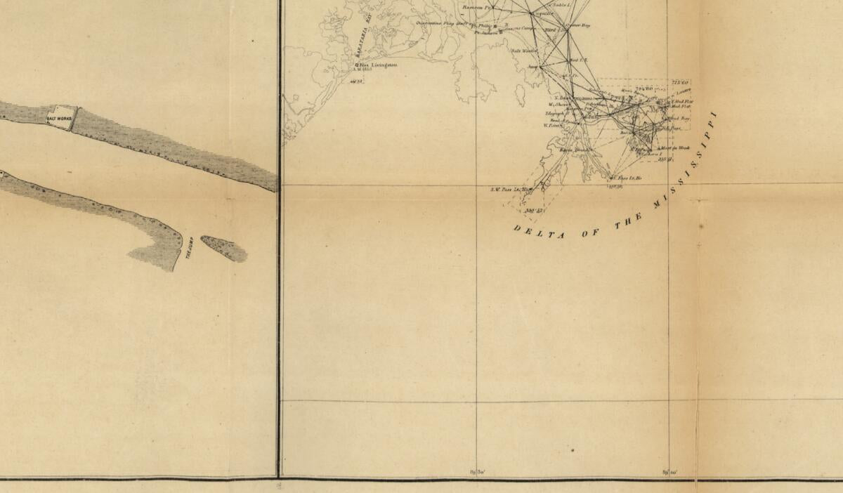 This old map of Sketch H. Showing the Progress of the Survey In Section No. VIII, from 1846 to from 1862 was created by  United States Coast Survey in 1862