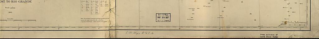 This old map of Gulf Coast of the United States; Key West to Rio Grande from 1863 was created by  United States Coast Survey in 1863