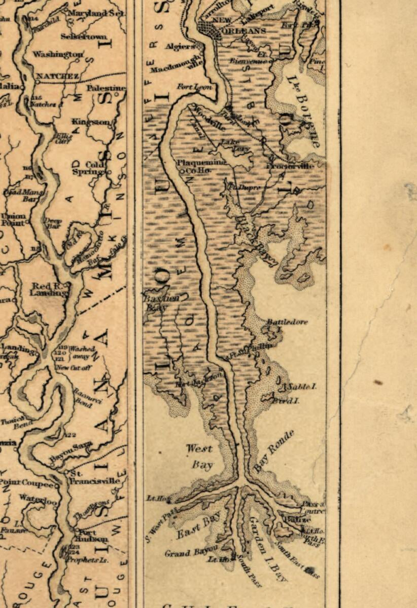 This old map of Chart of the Mississippi River from the Ohio River to Gulf of Mexico from 1863 was created by Jacob Wells in 1863