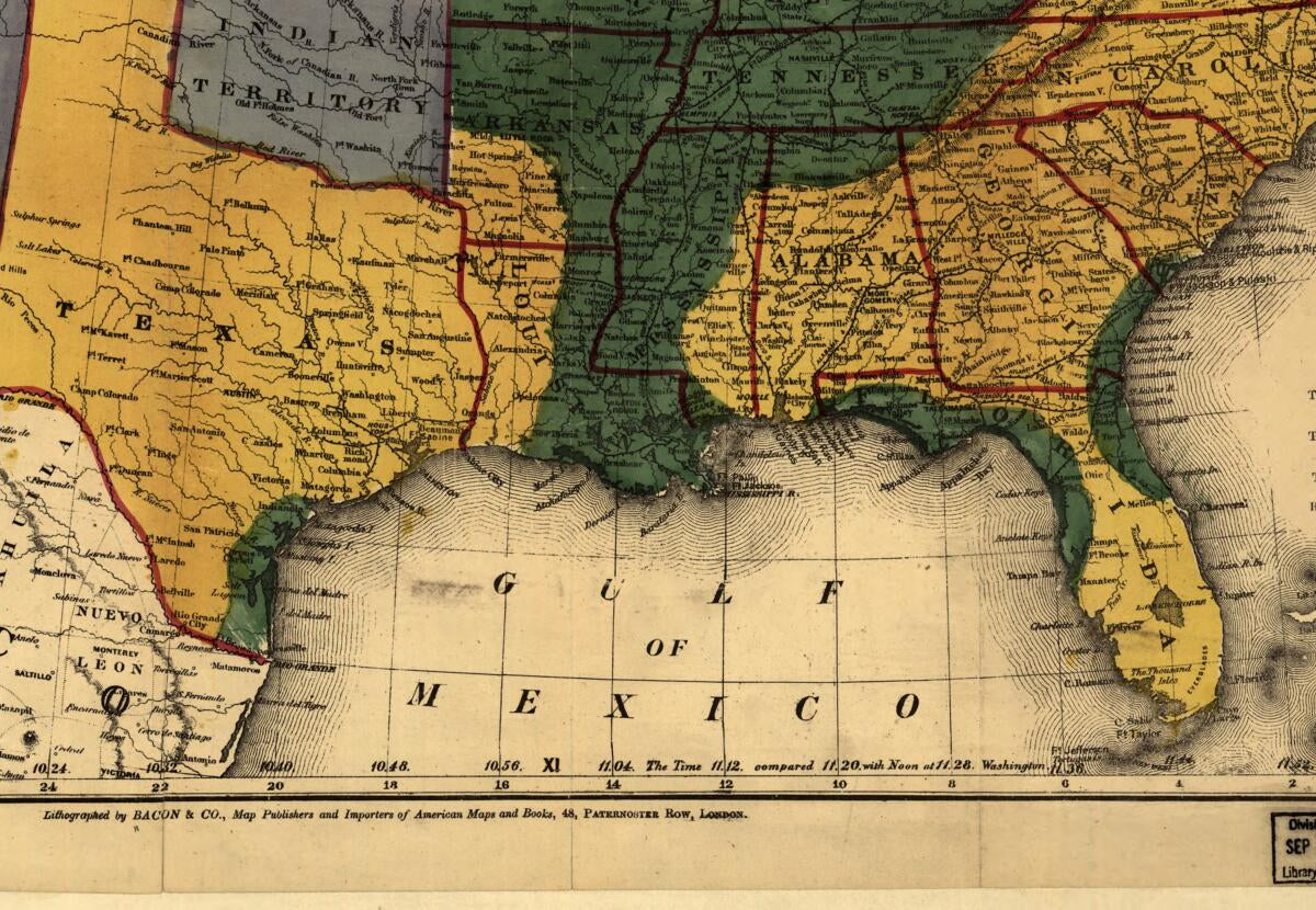 This old map of Map of the United States, Showing the Territory In Possession of the Federal Union, January, from 1864 was created by  Bacon & Co in 1864