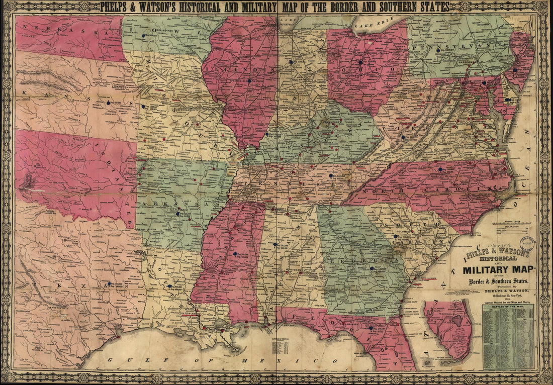 This old map of Phelps & Watson&