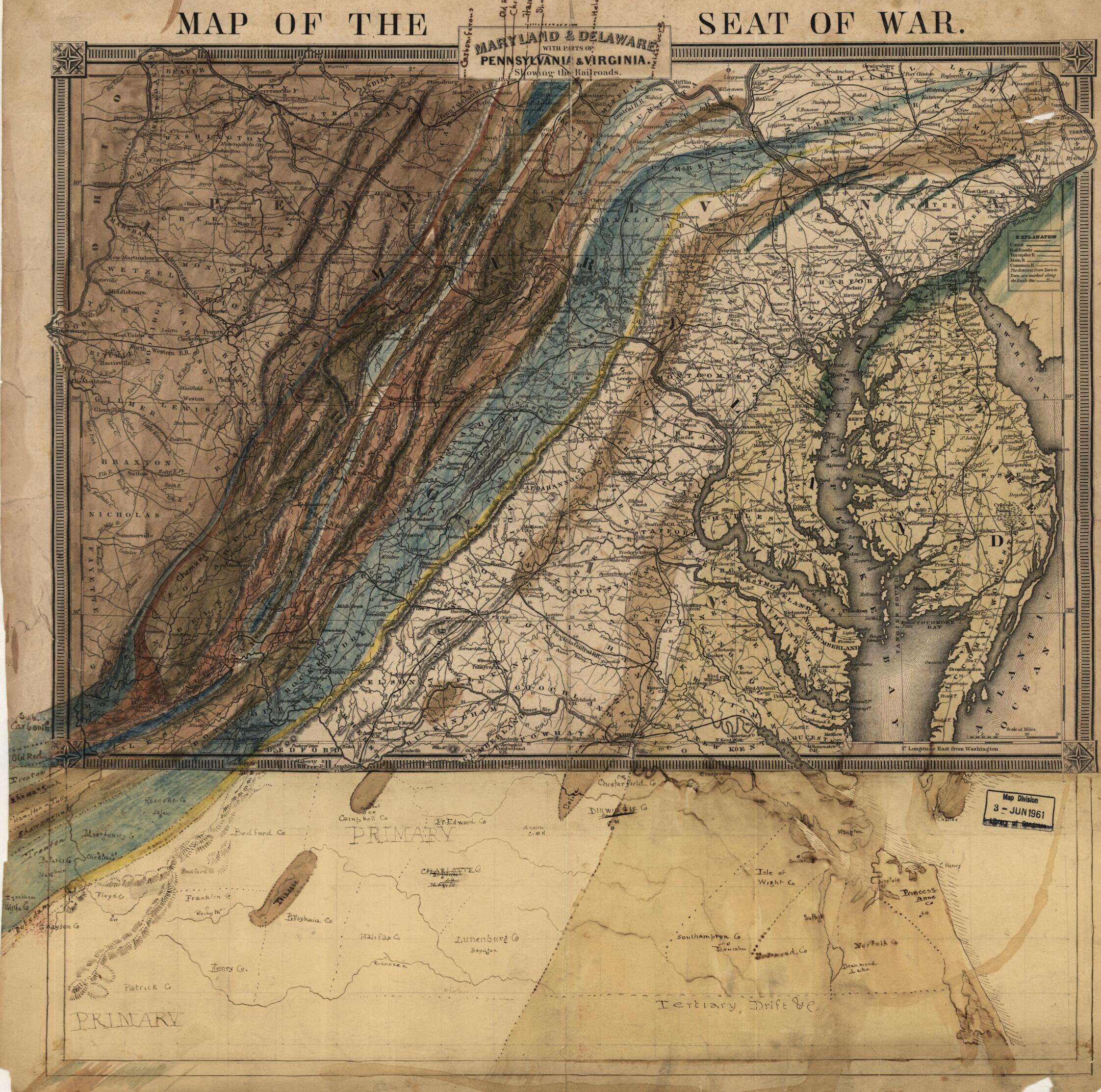 This old map of 65 from 1865 was created by in 1865