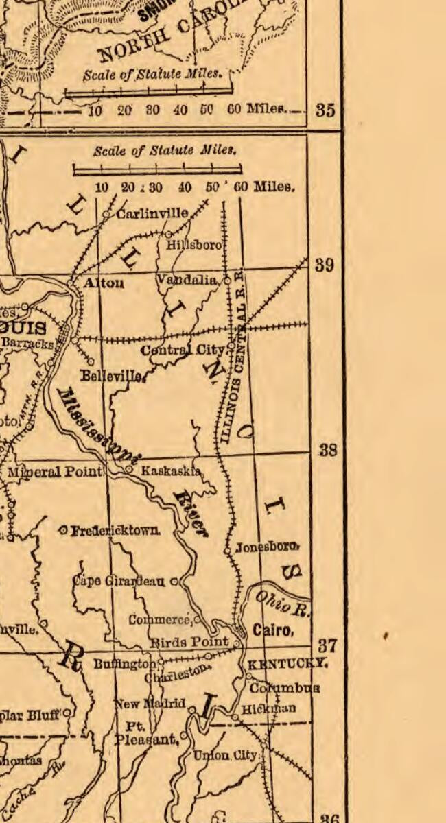This old map of 65 from 1882 was created by William R. Plum in 1882