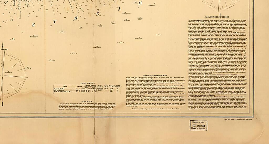 This old map of Key West Harbor and Its Approaches from 1864 was created by A. D. (Alexander Dallas) Bache, J. E. (Julius Erasmus) Hilgard,  United States Coast Survey in 1864