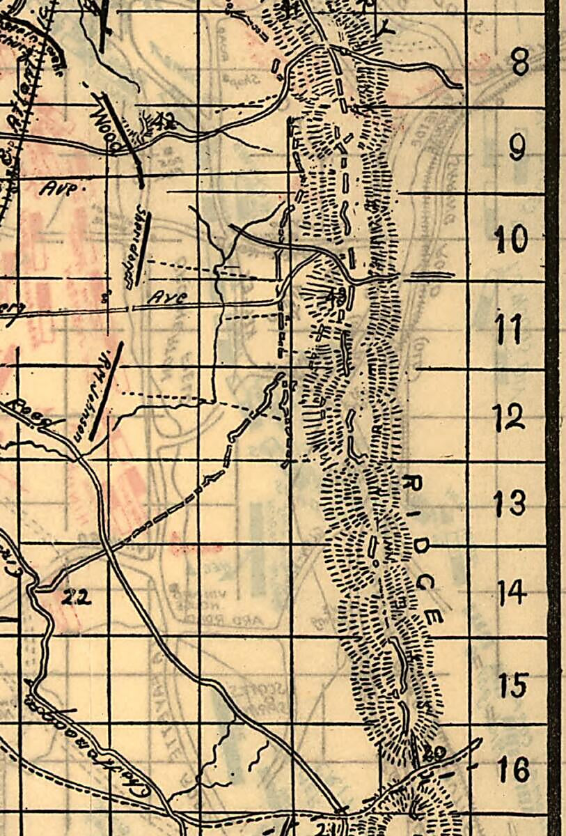 This old map of Fields, November, 1863. Orchard Knob, 23d, Lookout Mountain, 24th, Missionary Ridge, 25th from 1898 was created by Charles W. Norwood in 1898