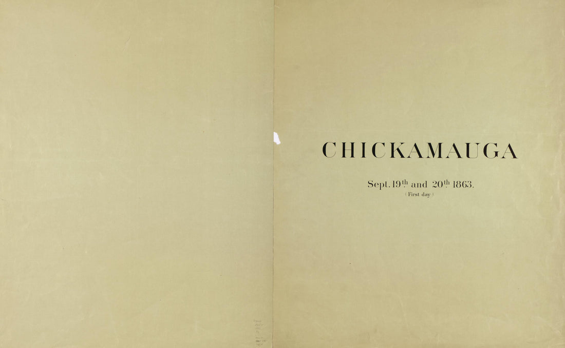 This old map of Map of the Battlefield of Chickamauga, September 19th and 20th 1863 from 1892 was created by Edward Ruger in 1892