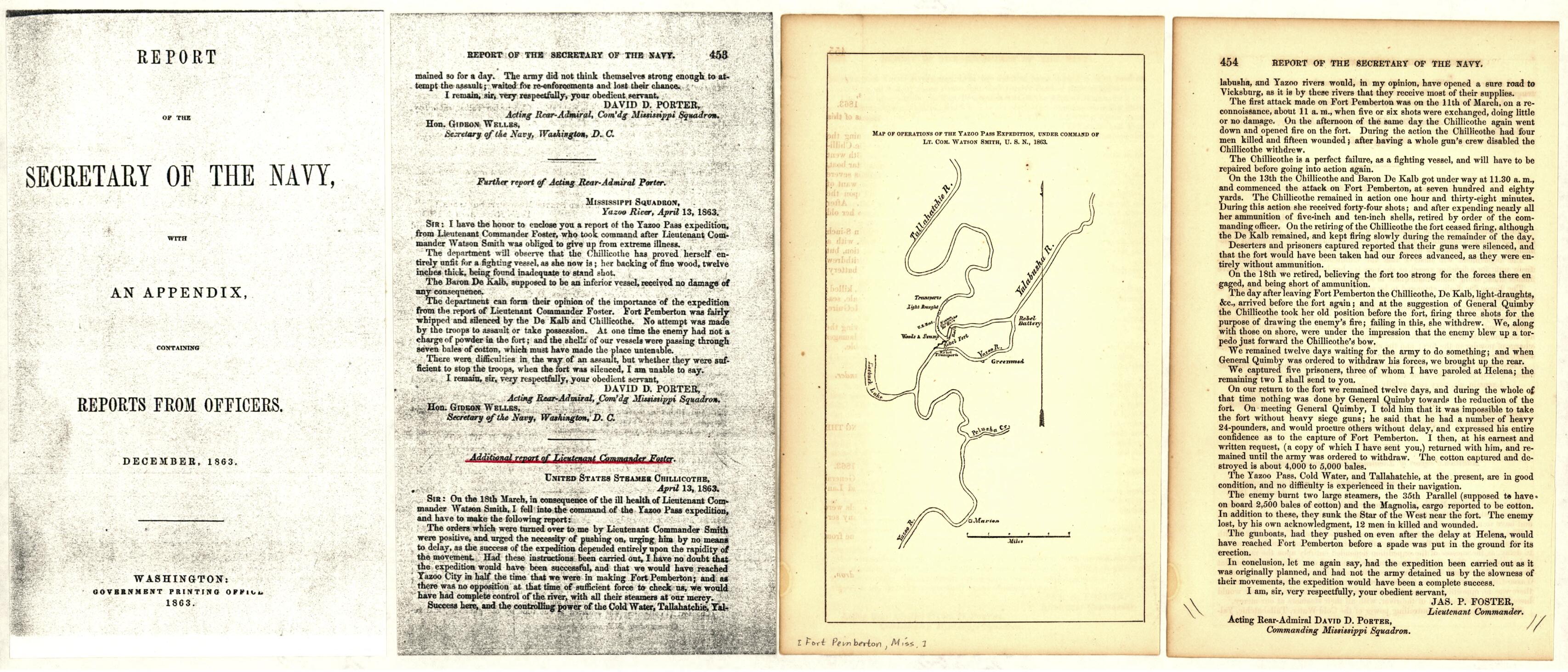 This old map of Map of Operations of the Yazoo Pass Expedition Under Command of Lt. Com. Watson Smith, U.S.N., from 1863 was created by United States. Navy in 1863
