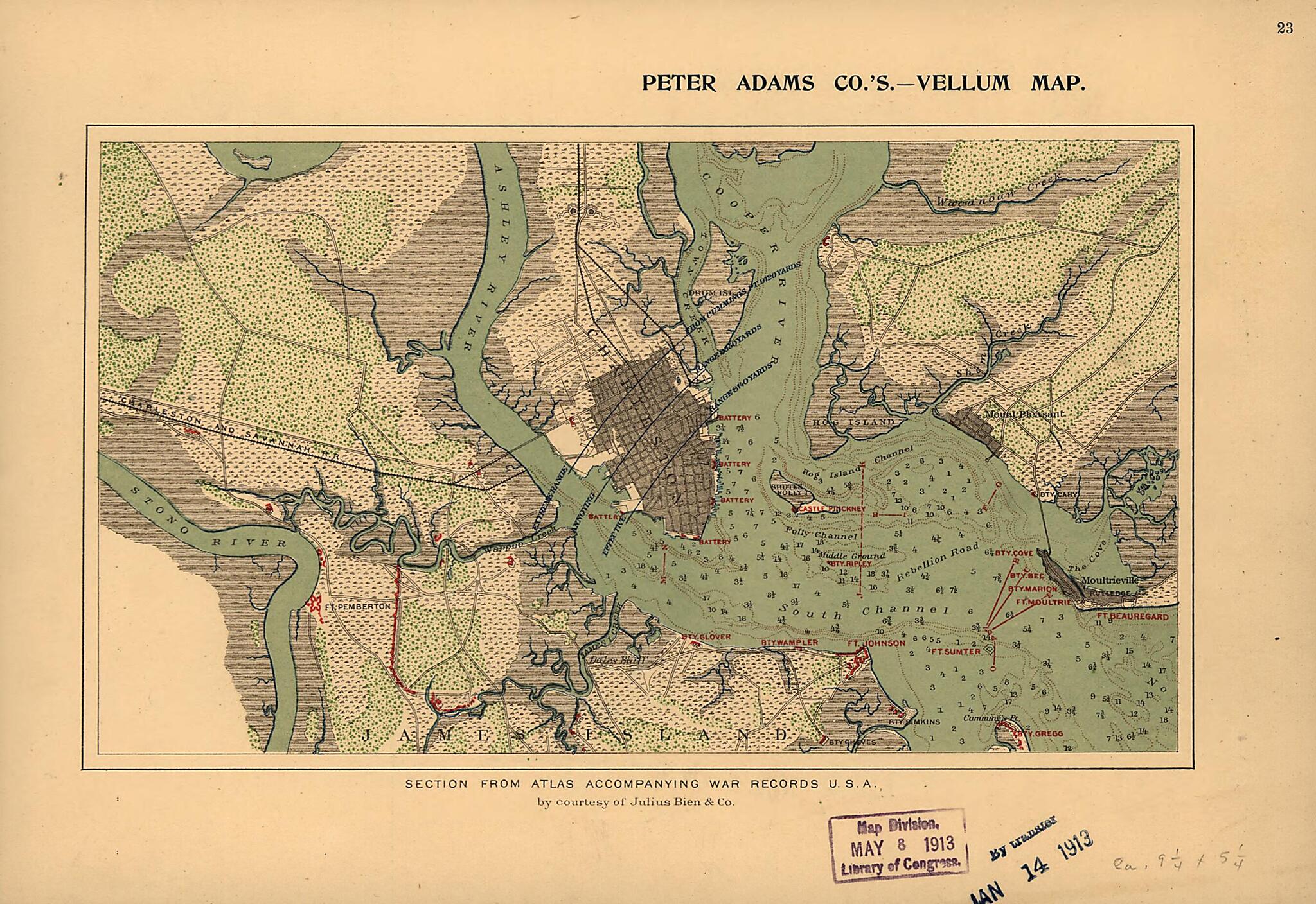 This old map of from 1860 was created by Peter Adams Company in 1860