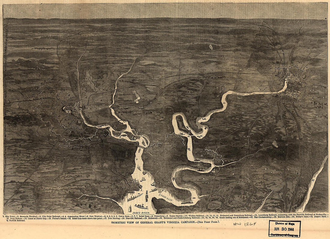 This old map of Isometric View of General Grant&