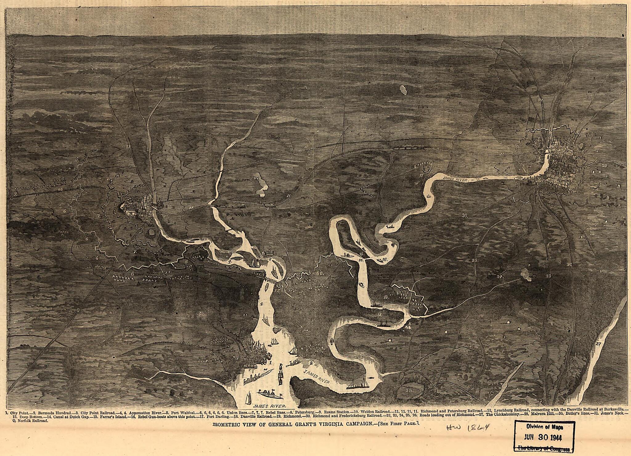This old map of Isometric View of General Grant&