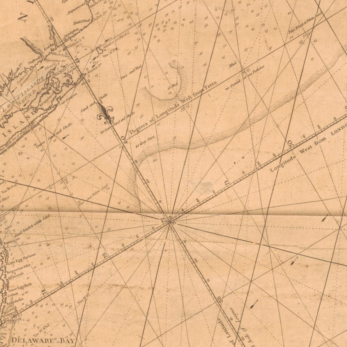 This old map of A New and Correct Chart of North America from Cape Cod to the Havannah from 1796 was created by John Hamilton Moore in 1796