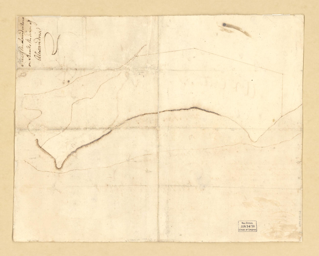 This old map of Plat of the Land Where On Stands the Town of Alexandria. (George Washington&