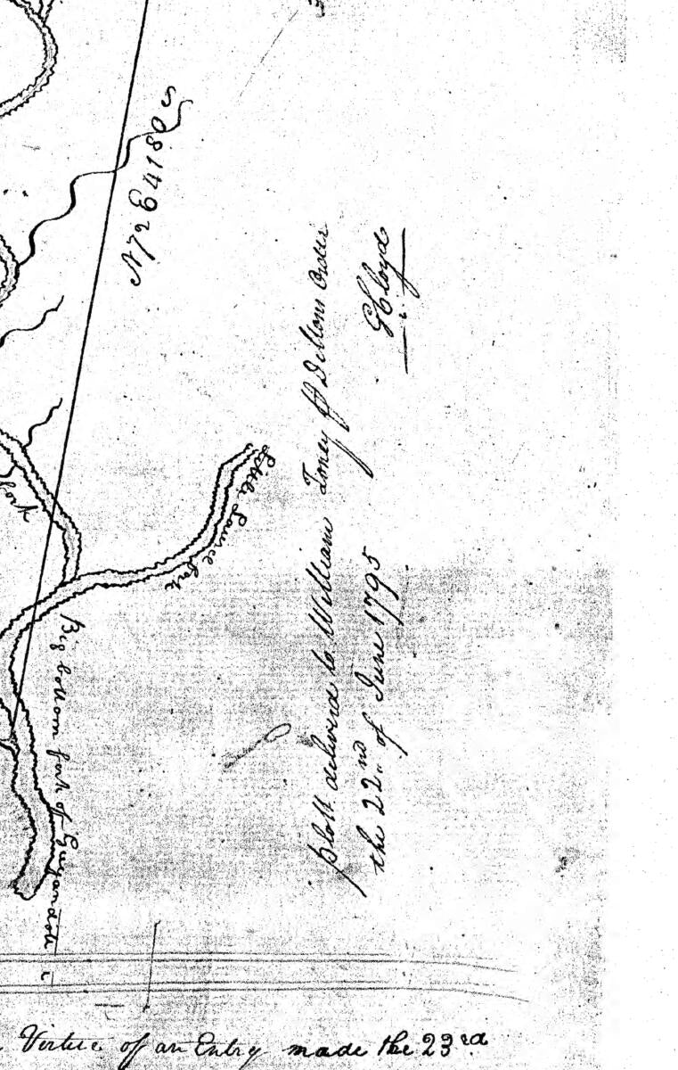 This old map of 18th Century Map Including the Headwaters of the Big Cole River from 03-30 was created by  in 03-30
