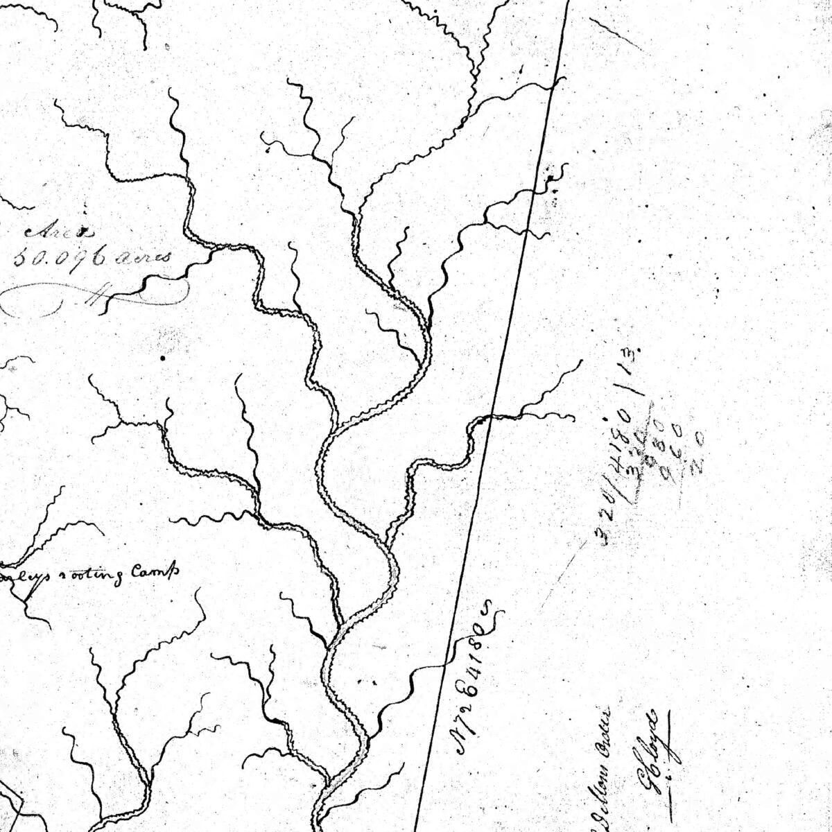 This old map of 18th Century Map Including the Headwaters of the Big Cole River from 03-30 was created by  in 03-30