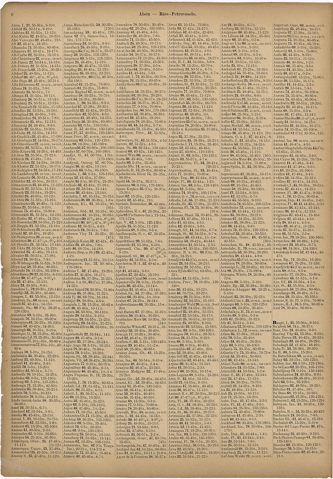 This old map of Alsen - Bacs-Petrovaselo from Neuer Grosser Hand-Atlas from 1894 was created by Verlag Von R. Grossmann in 1894