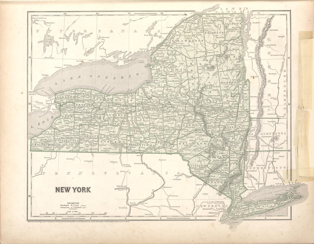 This old map of New York from Morse&