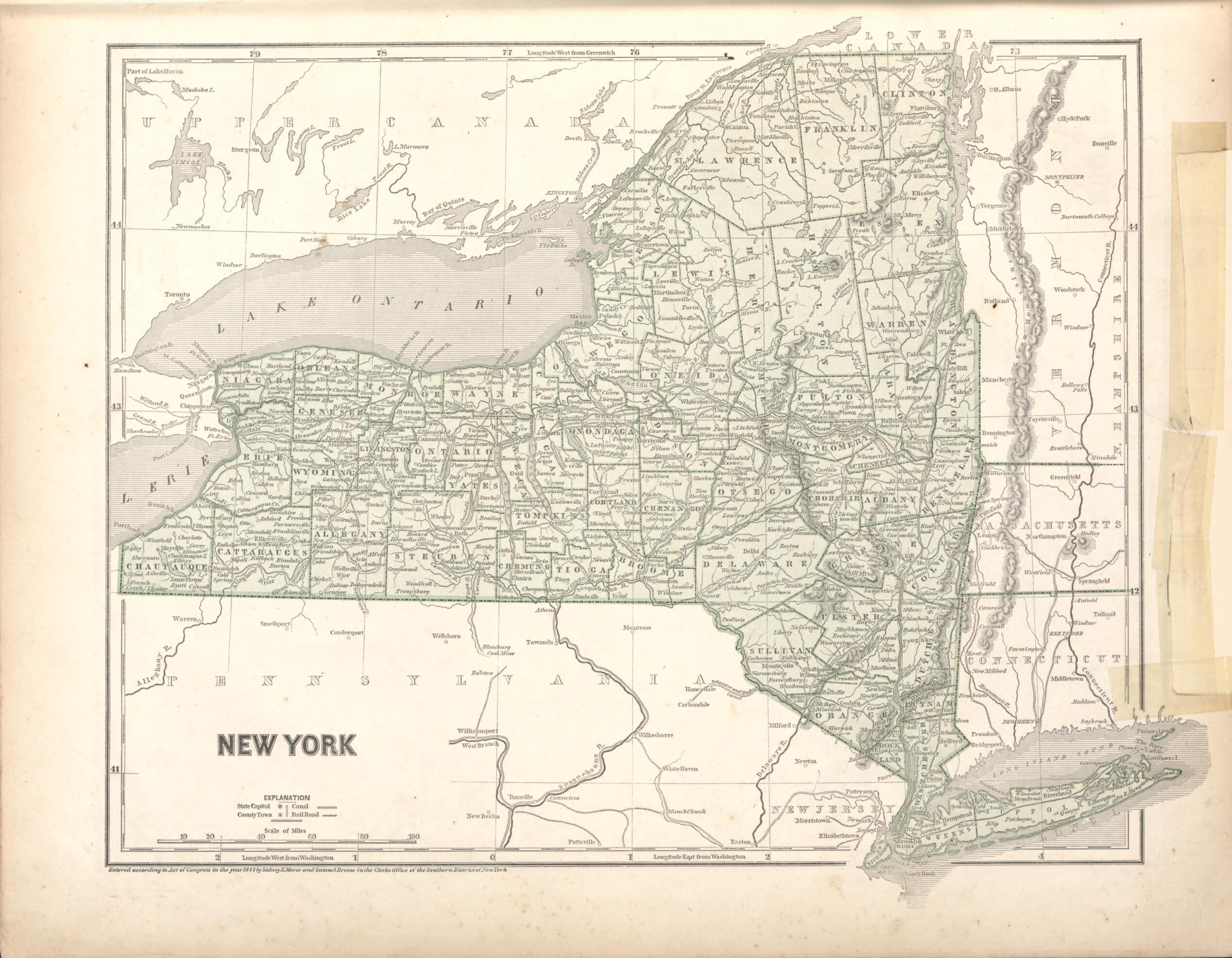 This old map of New York from Morse&