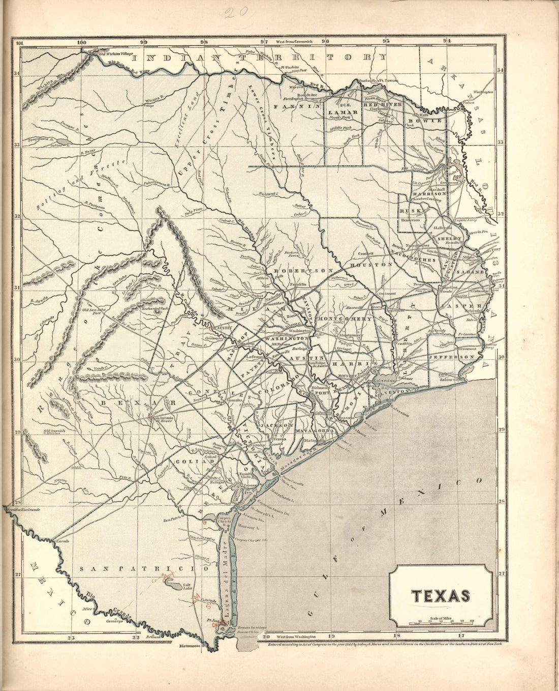 This old map of Texas from Morse&