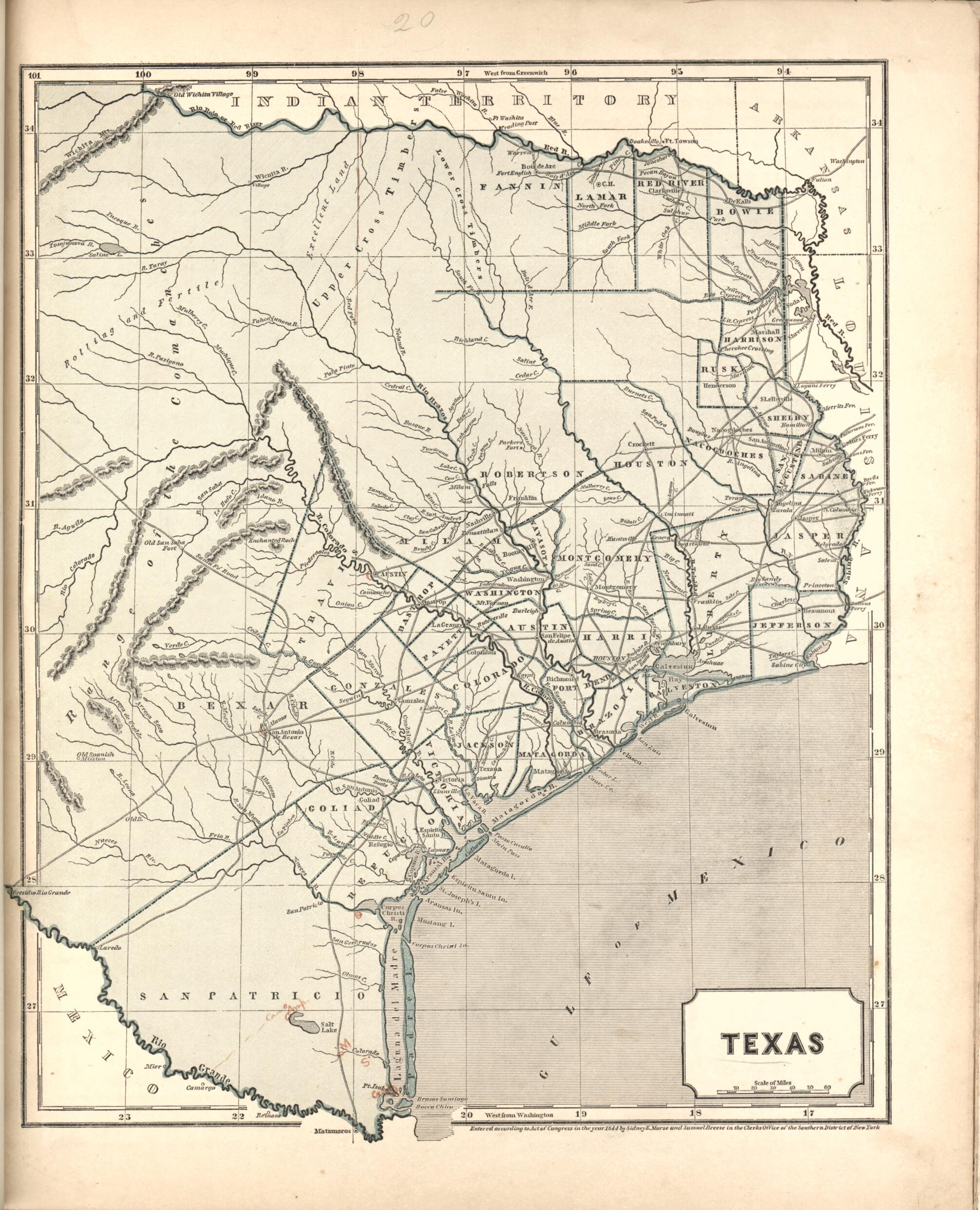 This old map of Texas from Morse&