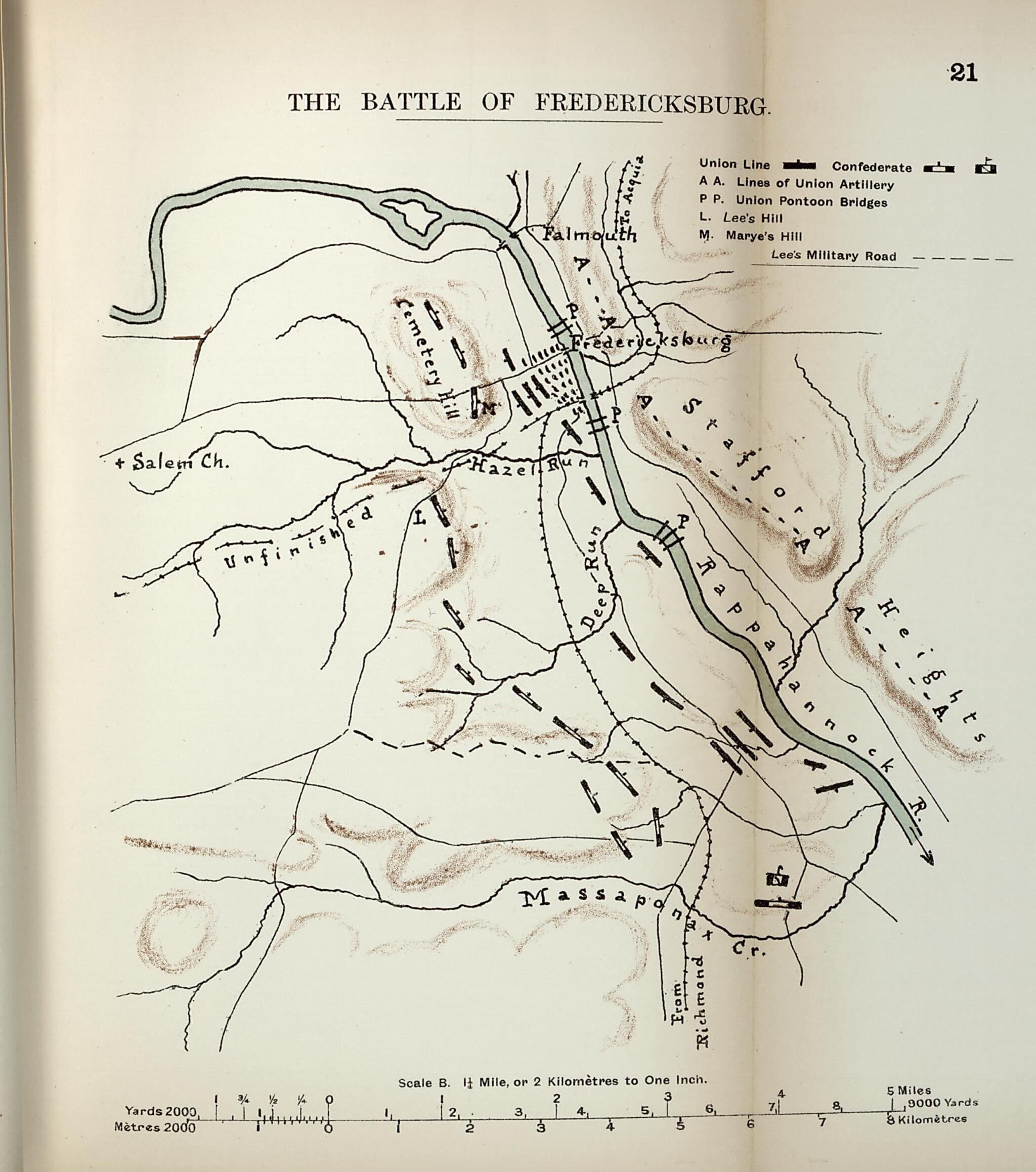 This old map of Battle of Fredericksburg from the American Civil War--maps. from 1910 was created by John Formby in 1910