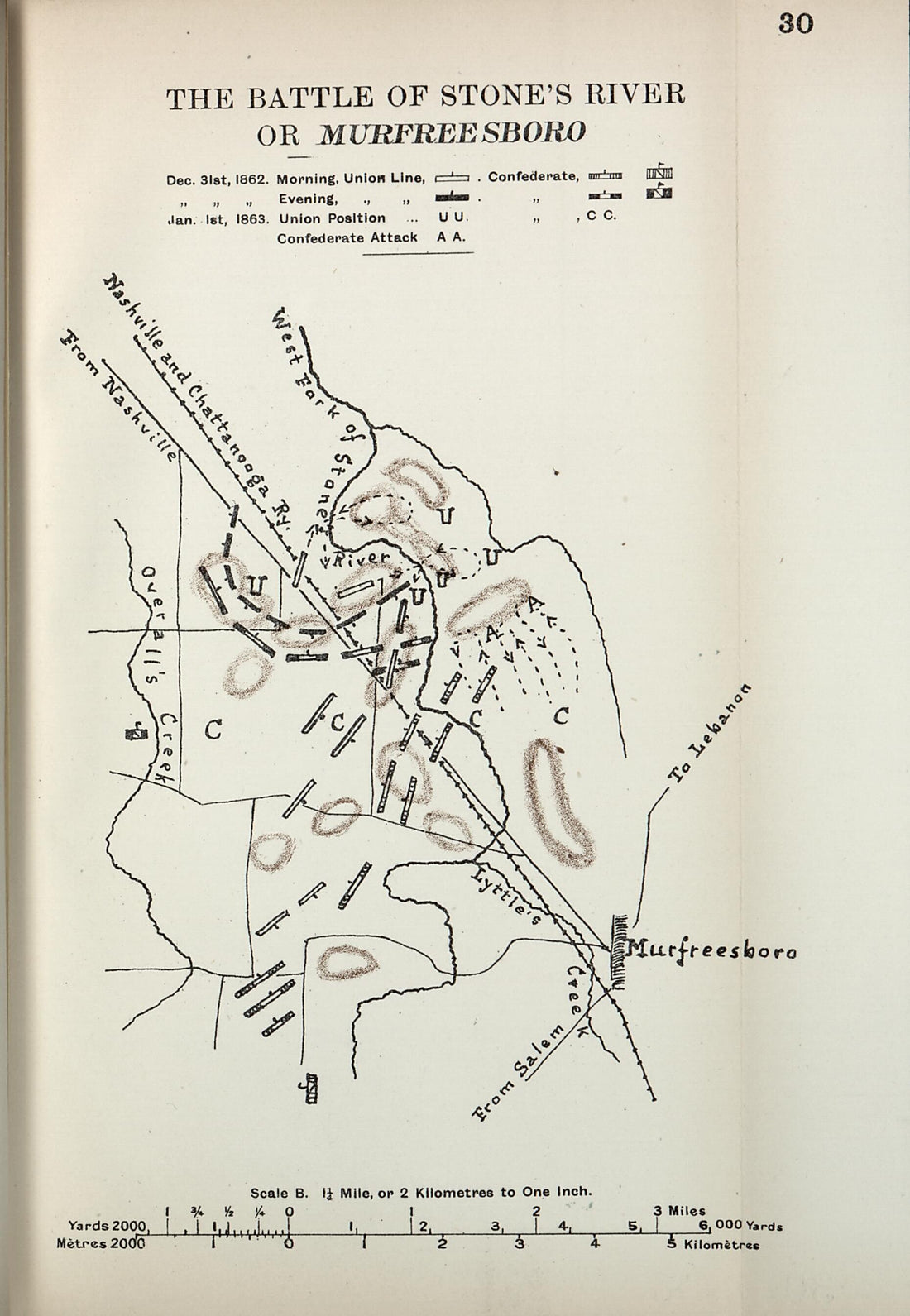 This old map of Battle of Stone&