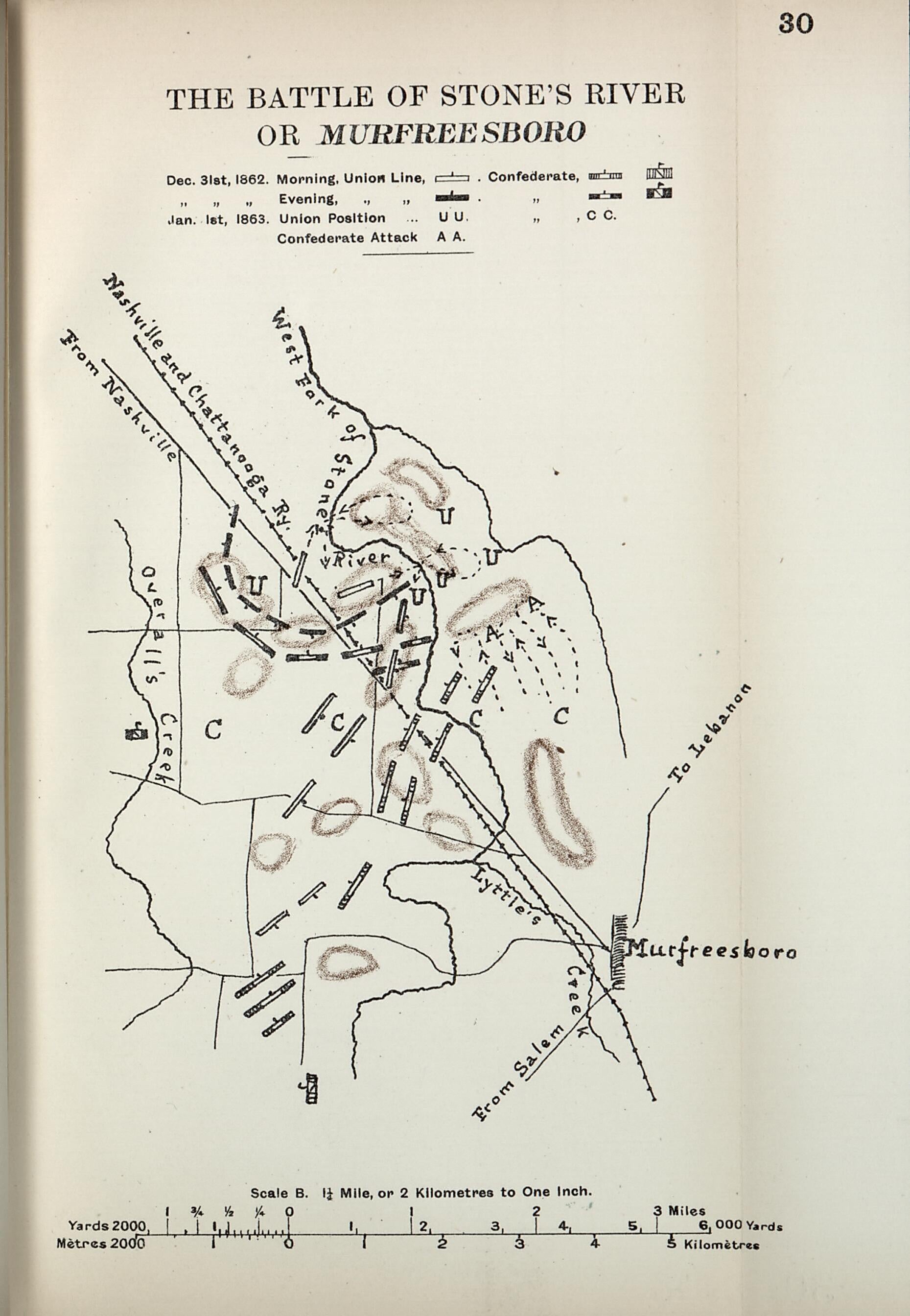 This old map of Battle of Stone&