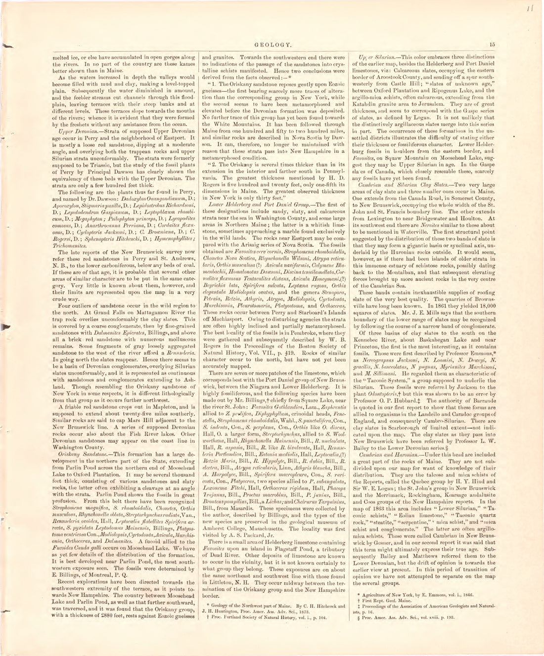 This hand drawn illustration (map) of Geologycontinued from Colby&