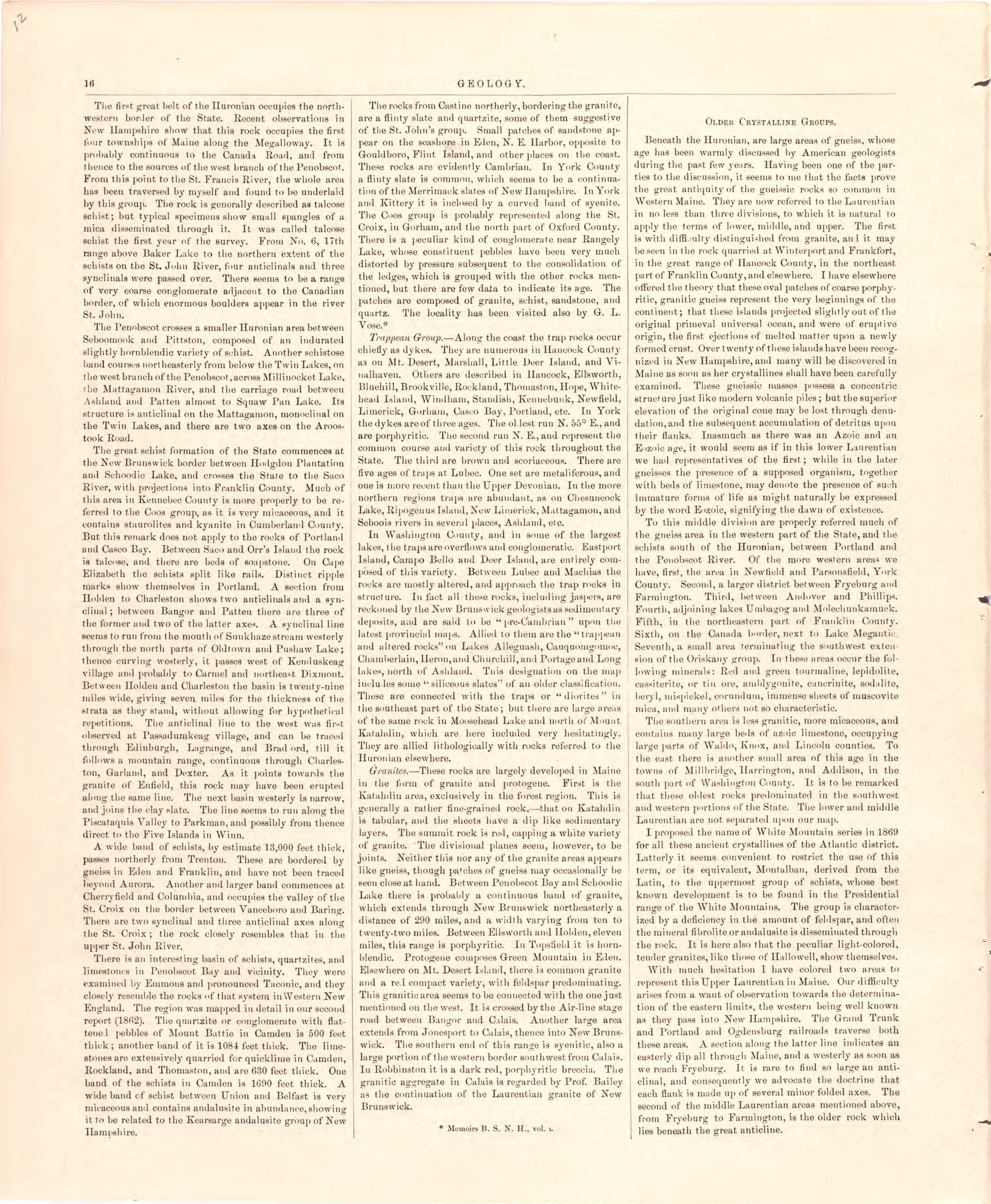 This hand drawn illustration (map) of Geologycontinued from Colby&