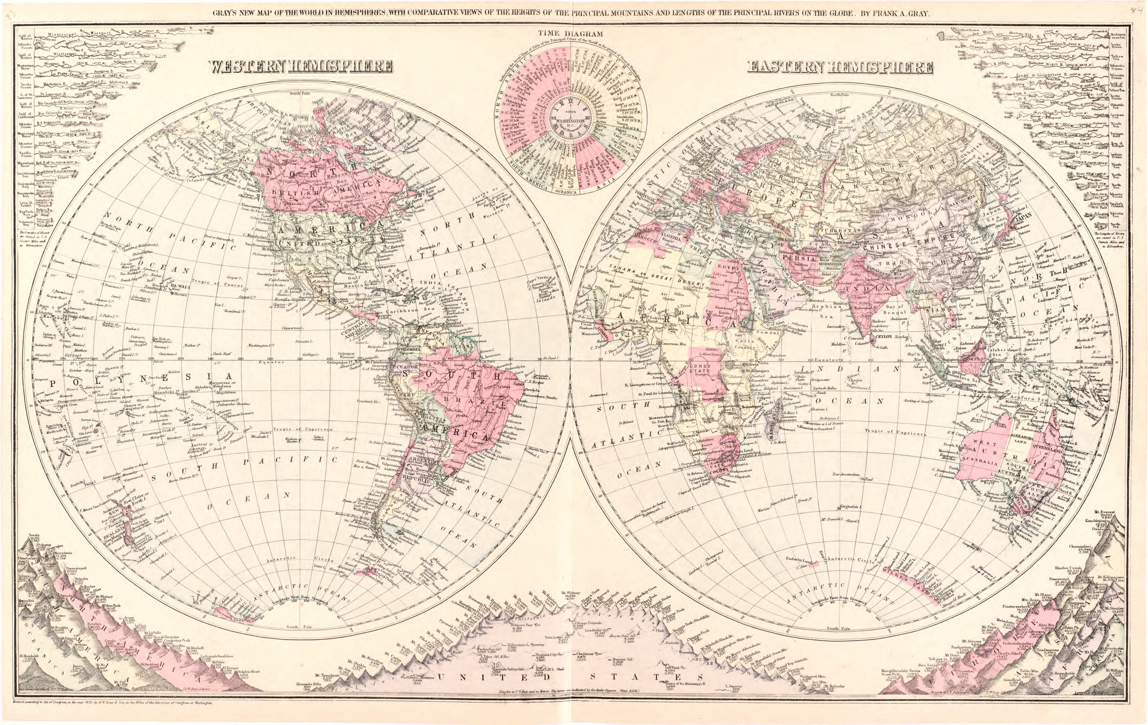 This hand drawn illustration (map) of Gray&