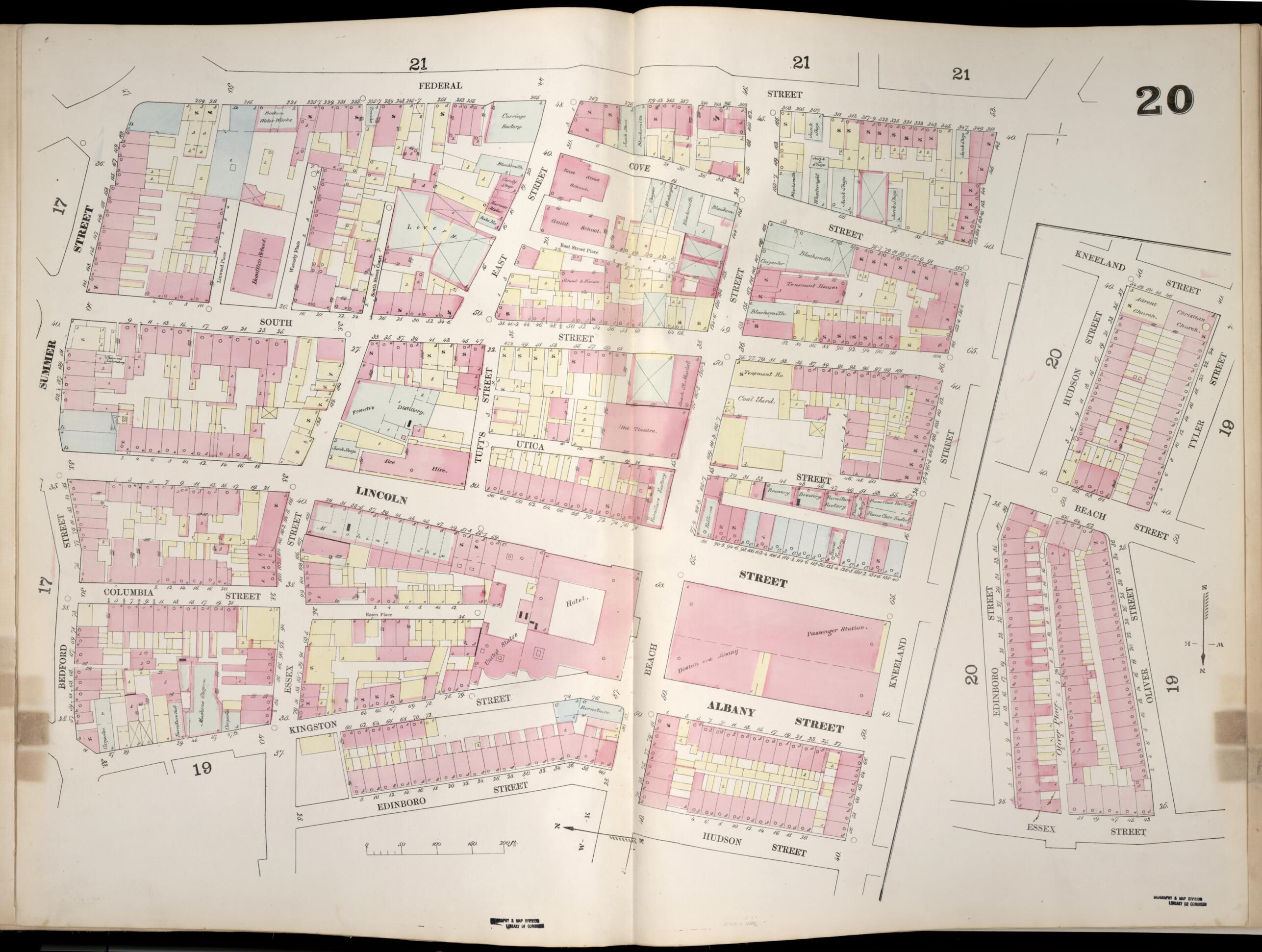 This old map of Image 21 of Boston from Insurance Map of Boston. Volume 1 from 1867 was created by D. A. (Daniel Alfred) Sanborn in 1867