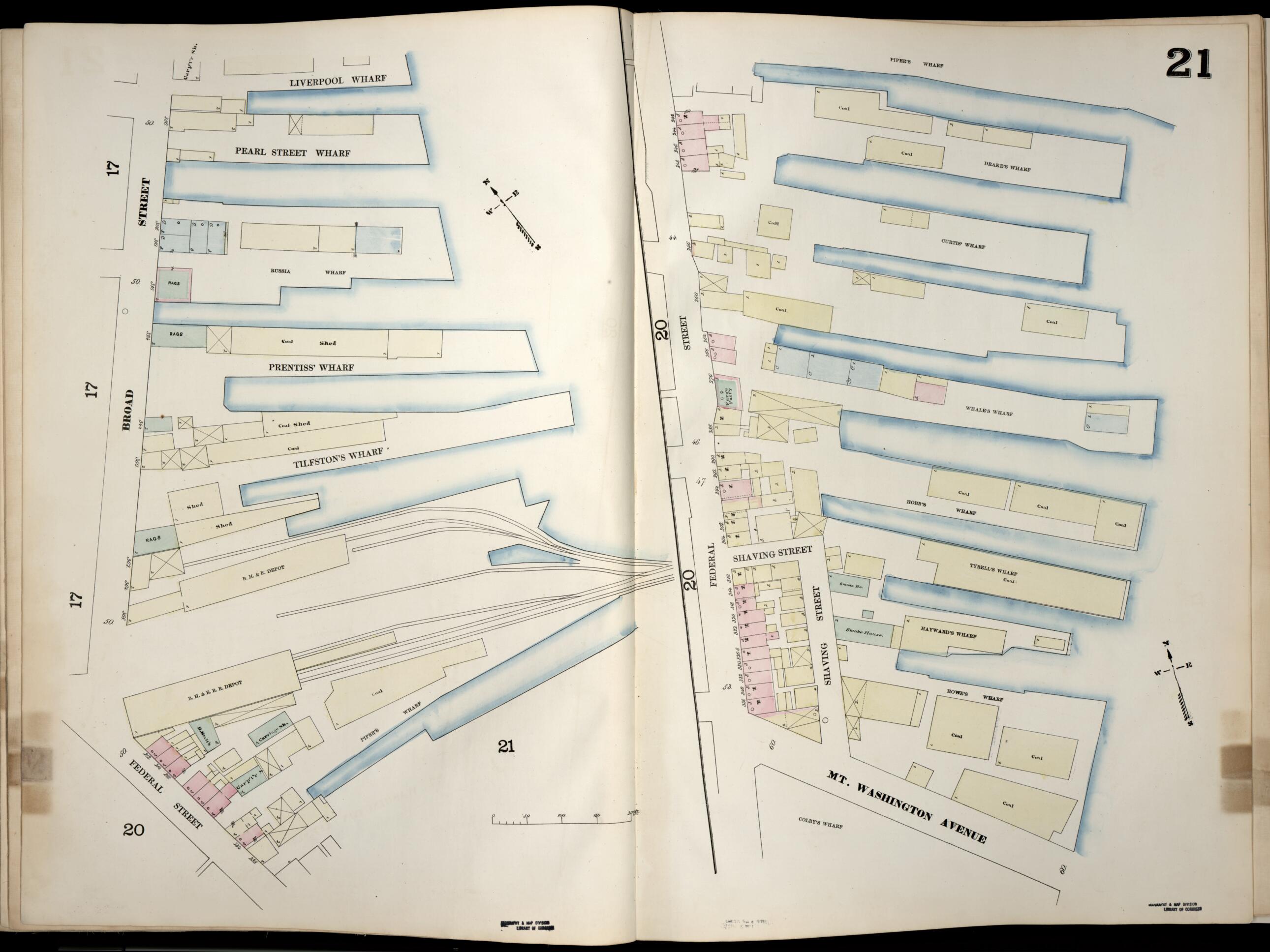 This old map of Image 22 of Boston from Insurance Map of Boston. Volume 1 from 1867 was created by D. A. (Daniel Alfred) Sanborn in 1867