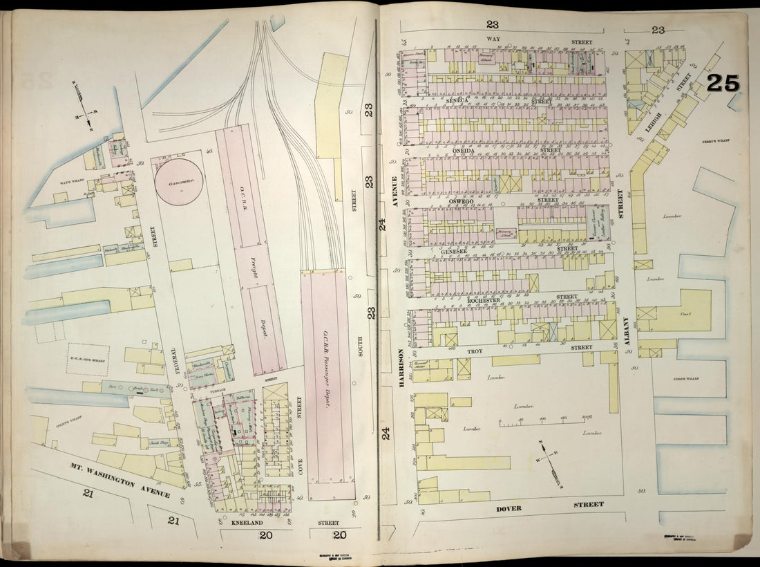 This old map of Image 26 of Boston from Insurance Map of Boston. Volume 1 from 1867 was created by D. A. (Daniel Alfred) Sanborn in 1867