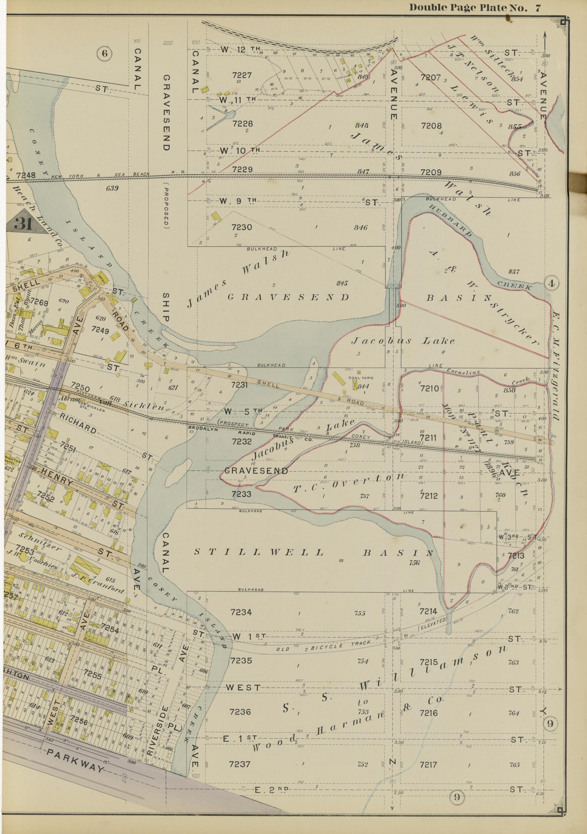 This old map of Image 19 of Atlas of the Brooklyn Borough of the City of New York : Originally Kings Co., Complete In Three Volumes : Based Upon Official Maps and Plans On File In the Various City Offices In the Municipal Building and Registers Office (H