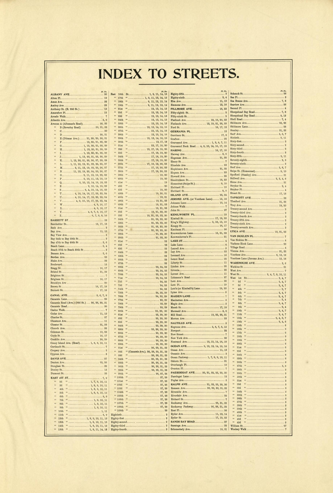 This old map of Image 3 of Atlas of the Brooklyn Borough of the City of New York : Originally Kings Co., Complete In Three Volumes : Based Upon Official Maps and Plans On File In the Various City Offices In the Municipal Building and Registers Office (Ha
