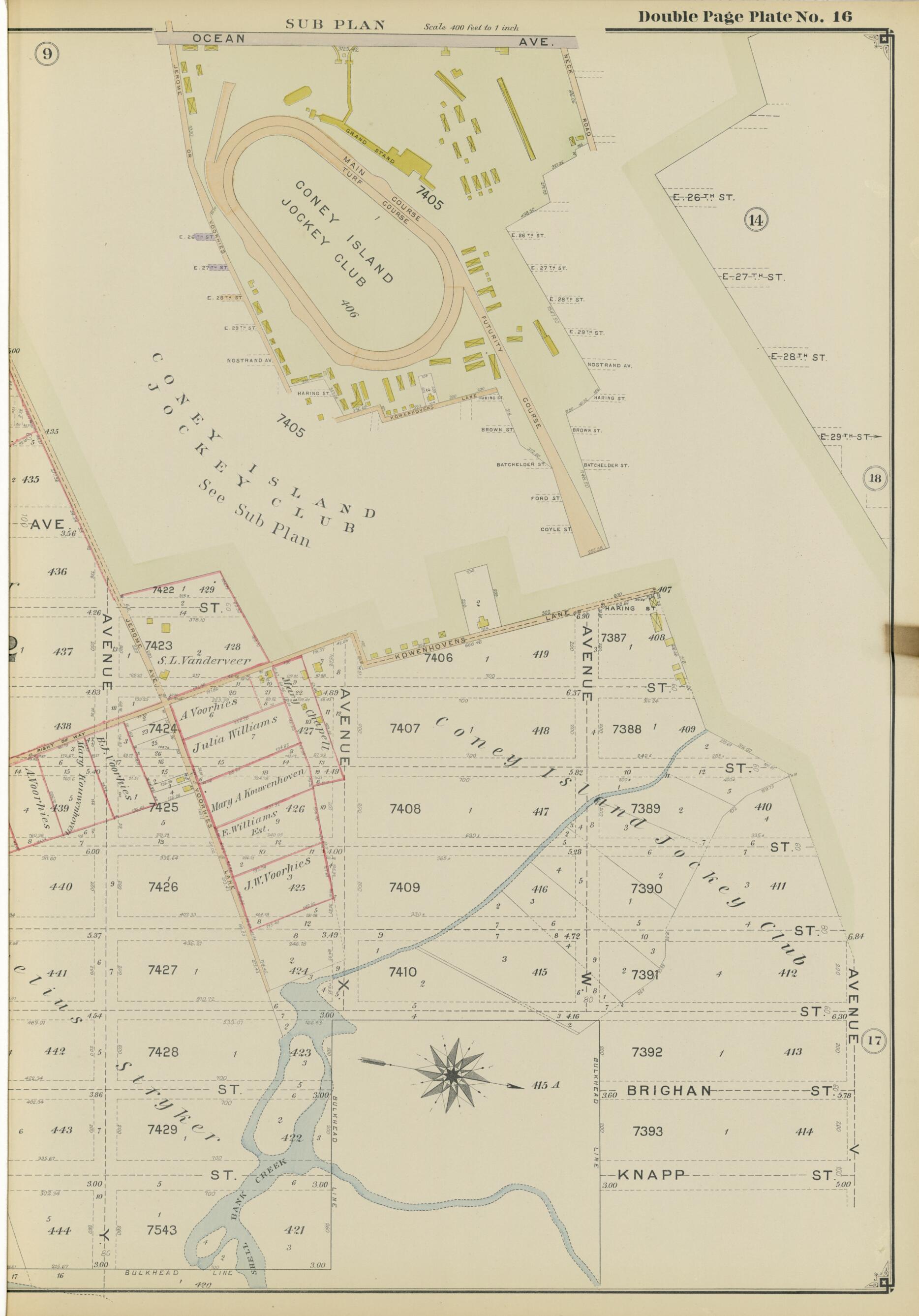 This old map of Image 37 of Atlas of the Brooklyn Borough of the City of New York : Originally Kings Co., Complete In Three Volumes : Based Upon Official Maps and Plans On File In the Various City Offices In the Municipal Building and Registers Office (H