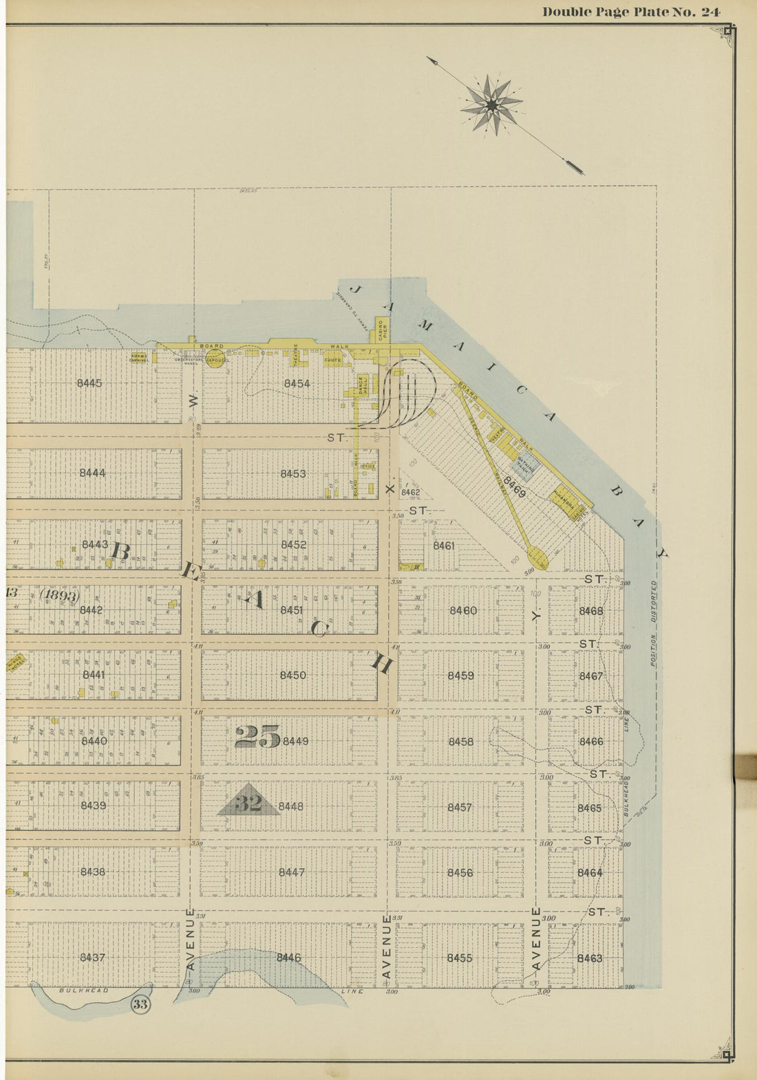 This old map of Image 53 of Atlas of the Brooklyn Borough of the City of New York : Originally Kings Co., Complete In Three Volumes : Based Upon Official Maps and Plans On File In the Various City Offices In the Municipal Building and Registers Office (H