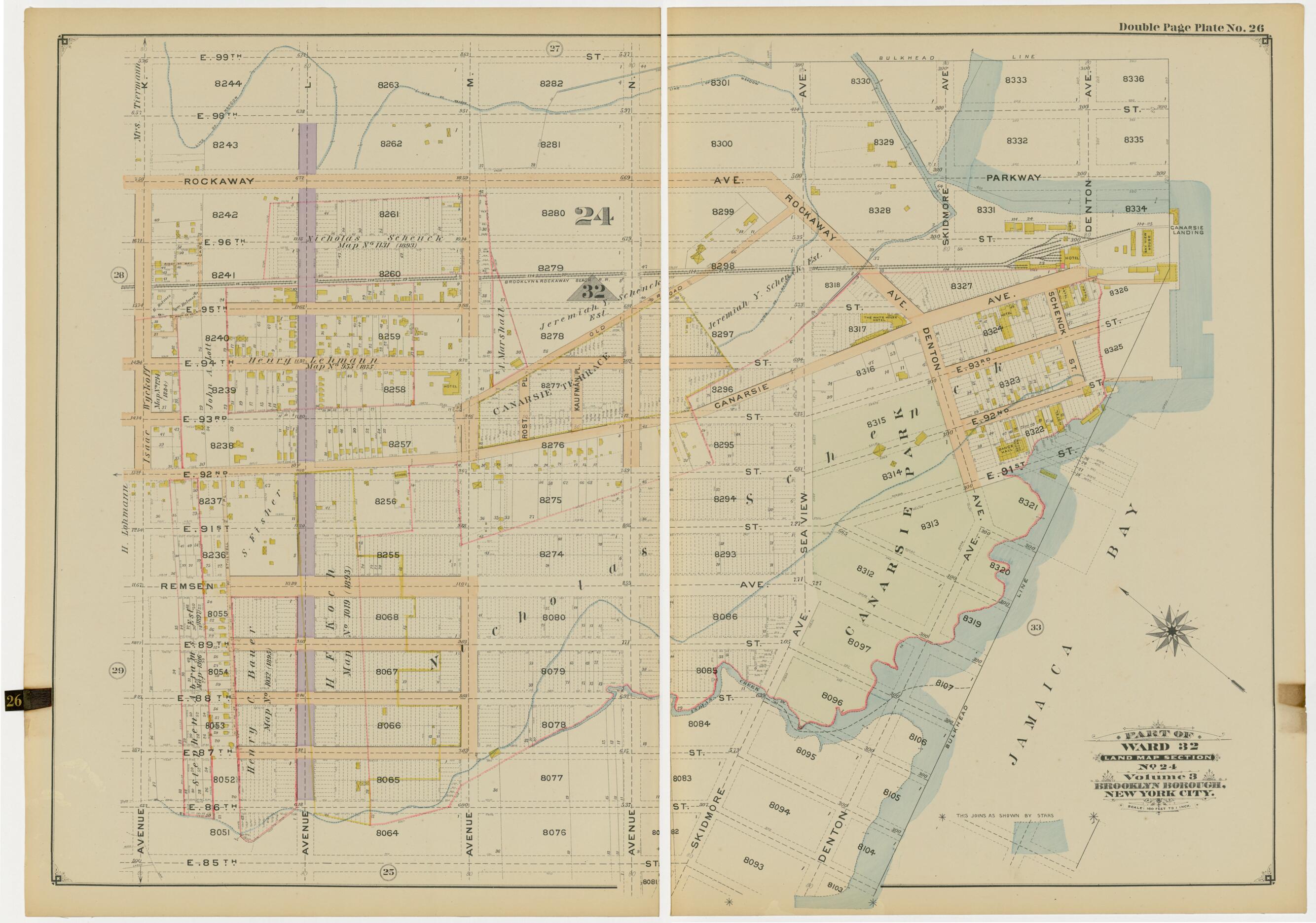 This old map of Image 56 of Atlas of the Brooklyn Borough of the City of New York : Originally Kings Co., Complete In Three Volumes : Based Upon Official Maps and Plans On File In the Various City Offices In the Municipal Building and Registers Office (H
