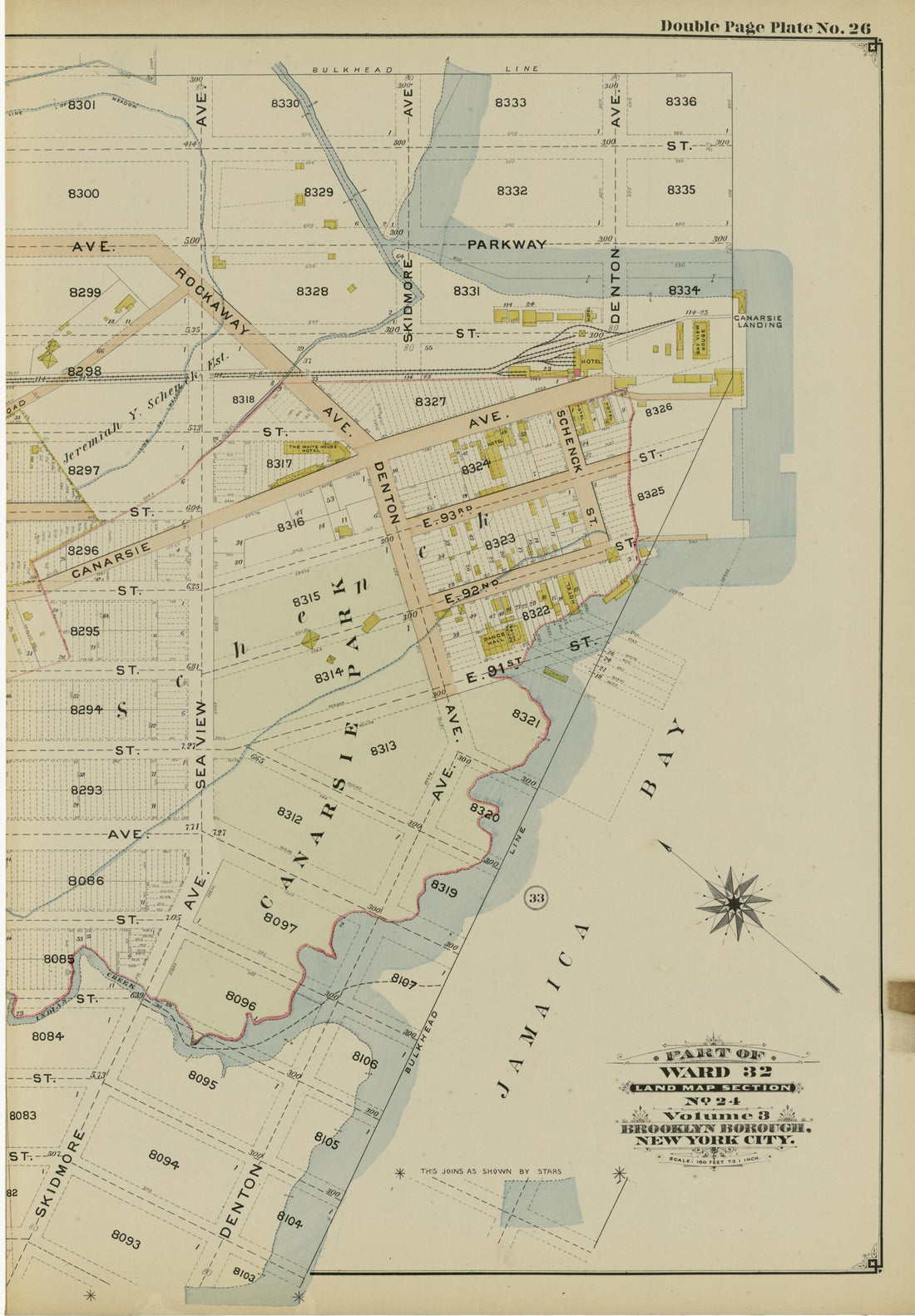 This old map of Image 57 of Atlas of the Brooklyn Borough of the City of New York : Originally Kings Co., Complete In Three Volumes : Based Upon Official Maps and Plans On File In the Various City Offices In the Municipal Building and Registers Office (H