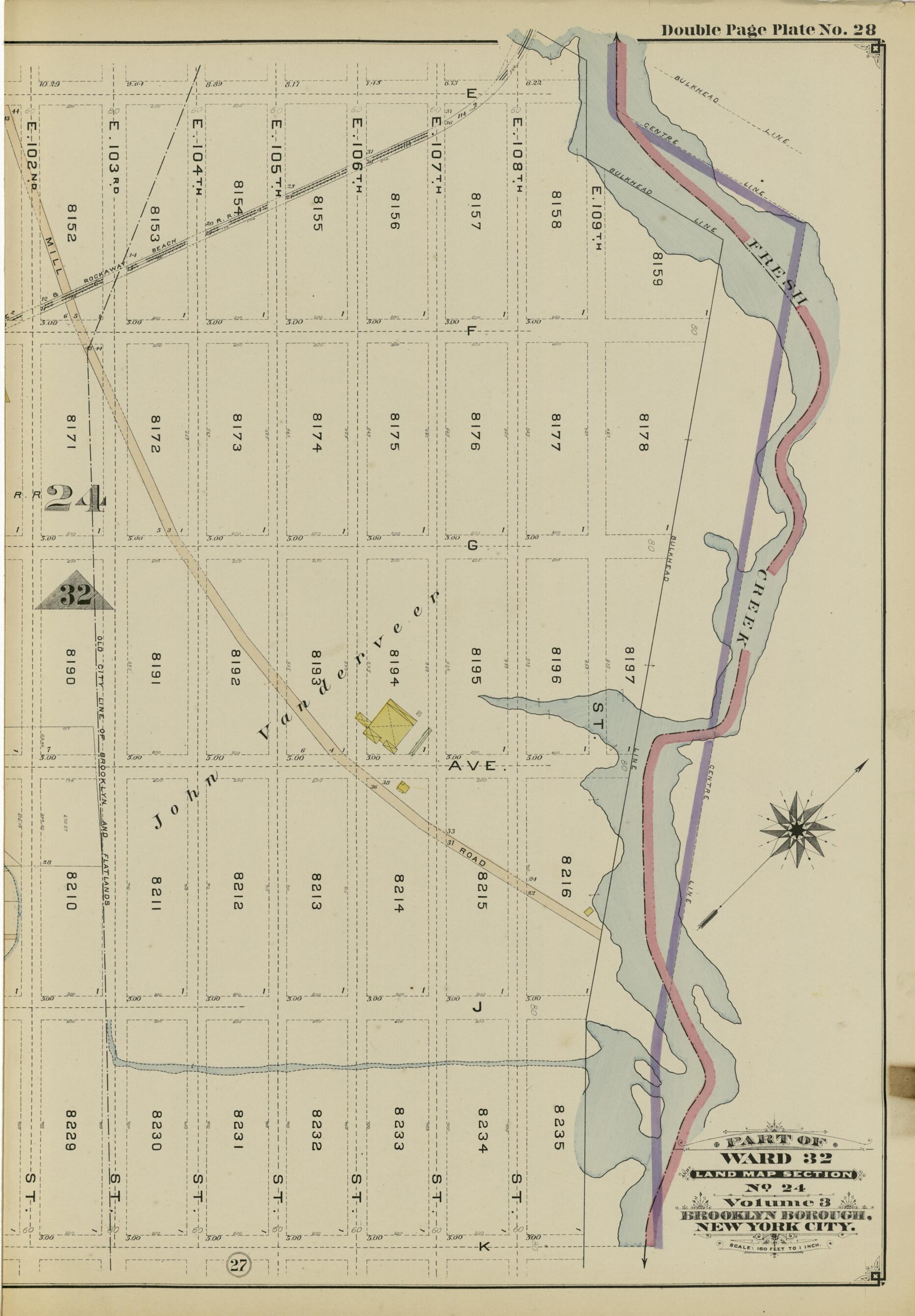This old map of Image 61 of Atlas of the Brooklyn Borough of the City of New York : Originally Kings Co., Complete In Three Volumes : Based Upon Official Maps and Plans On File In the Various City Offices In the Municipal Building and Registers Office (H