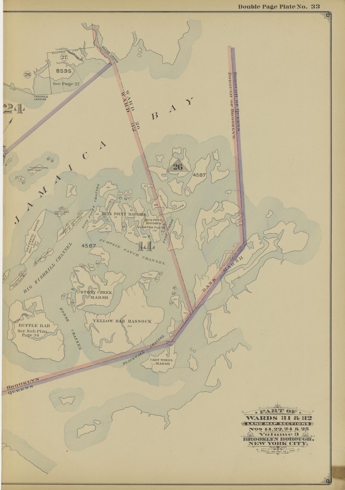 This old map of Image 71 of Atlas of the Brooklyn Borough of the City of New York : Originally Kings Co., Complete In Three Volumes : Based Upon Official Maps and Plans On File In the Various City Offices In the Municipal Building and Registers Office (H