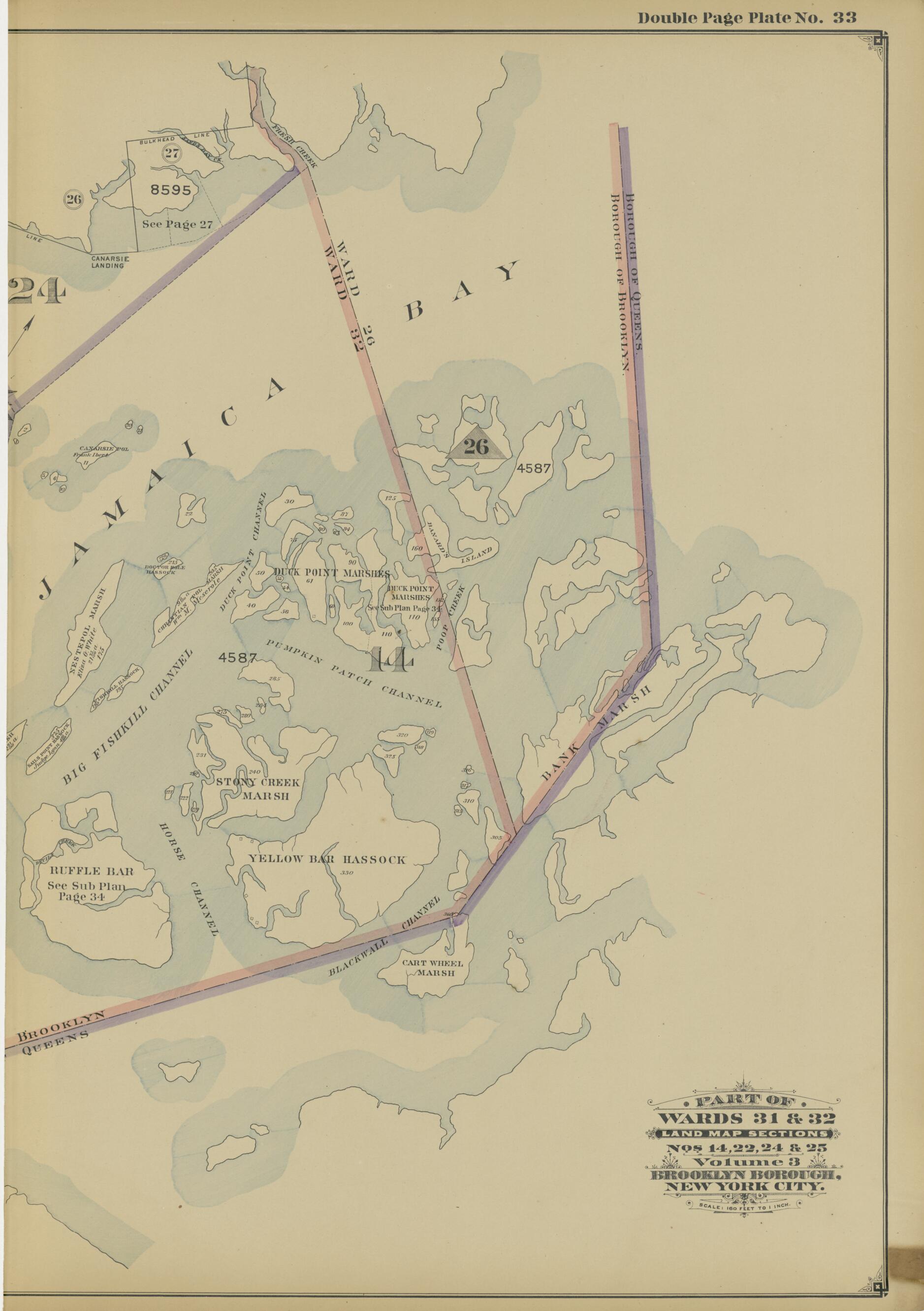 This old map of Image 71 of Atlas of the Brooklyn Borough of the City of New York : Originally Kings Co., Complete In Three Volumes : Based Upon Official Maps and Plans On File In the Various City Offices In the Municipal Building and Registers Office (H